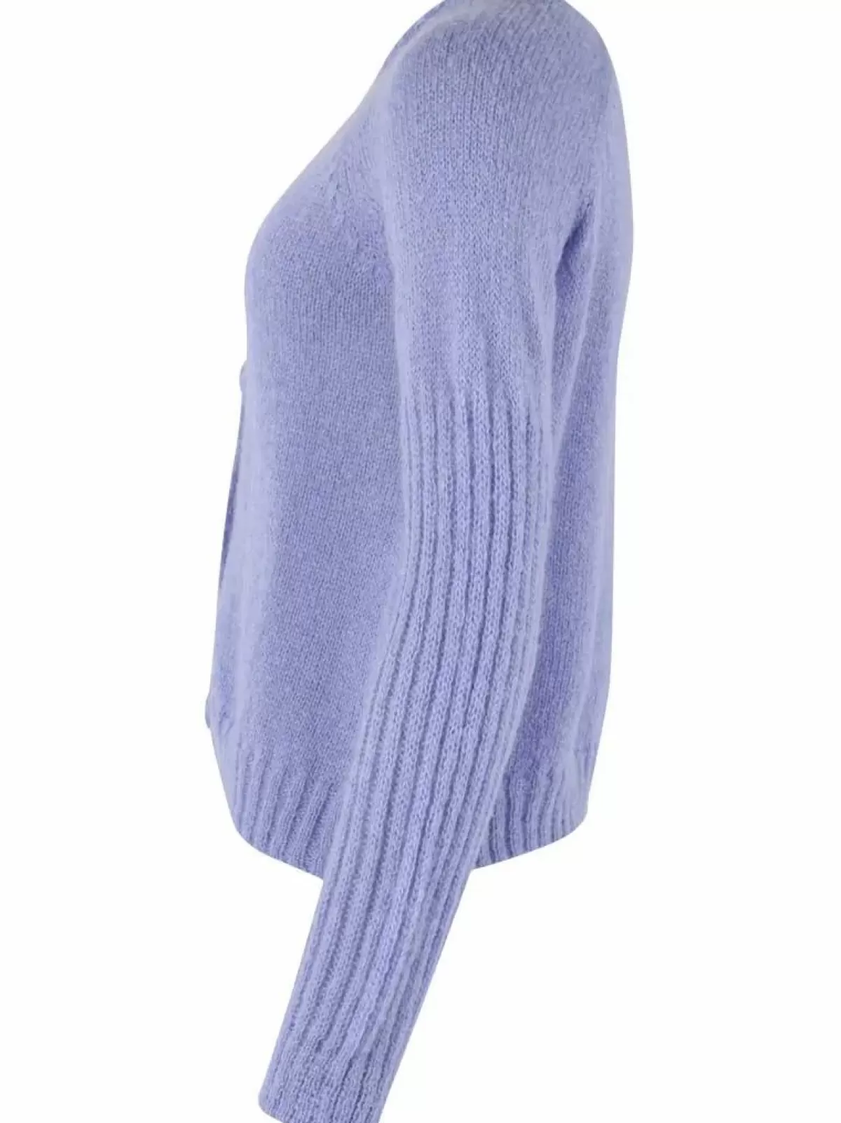 Dame Danefæ Danarnaq Wool Cardigan Ice Viola