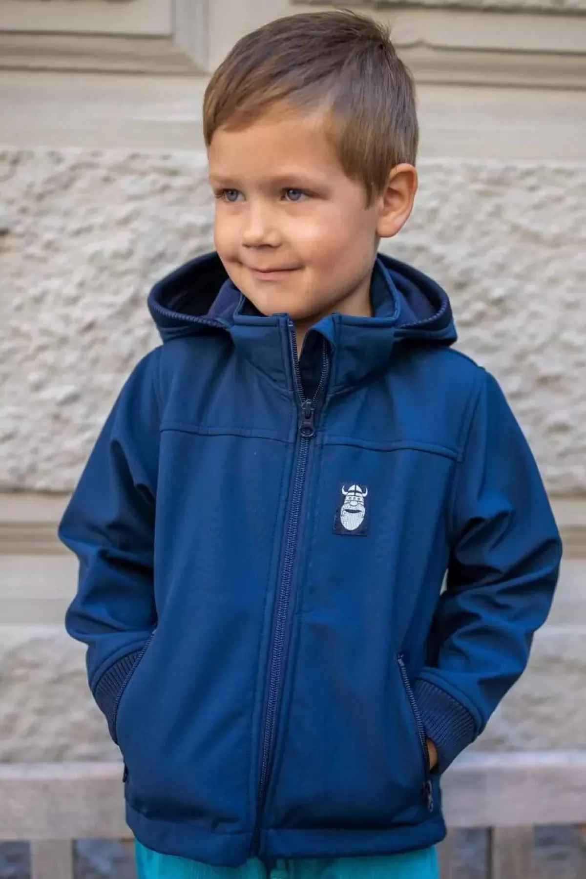 Børn Danefæ Danebandit Softshell Navy