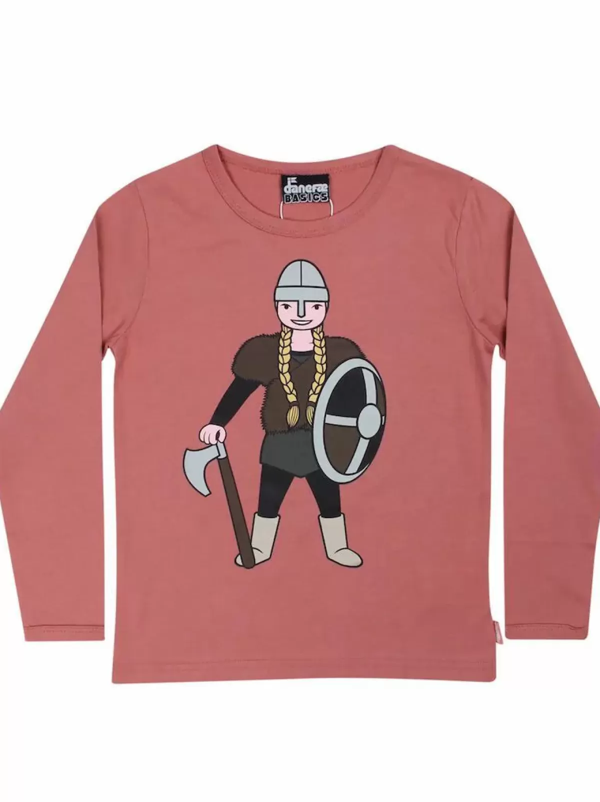 Børn Danefæ Danebasic Longsleeve Grey Rose Sif