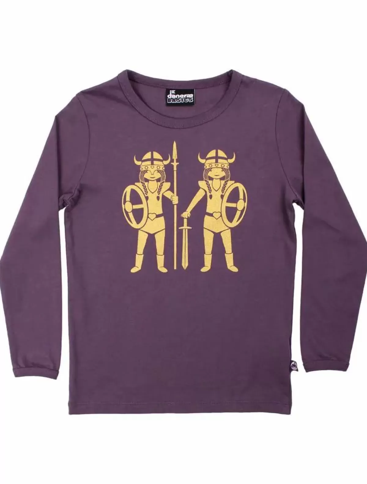 Børn Danefæ Danebasic Longsleeve Grey Viola Double Trouble