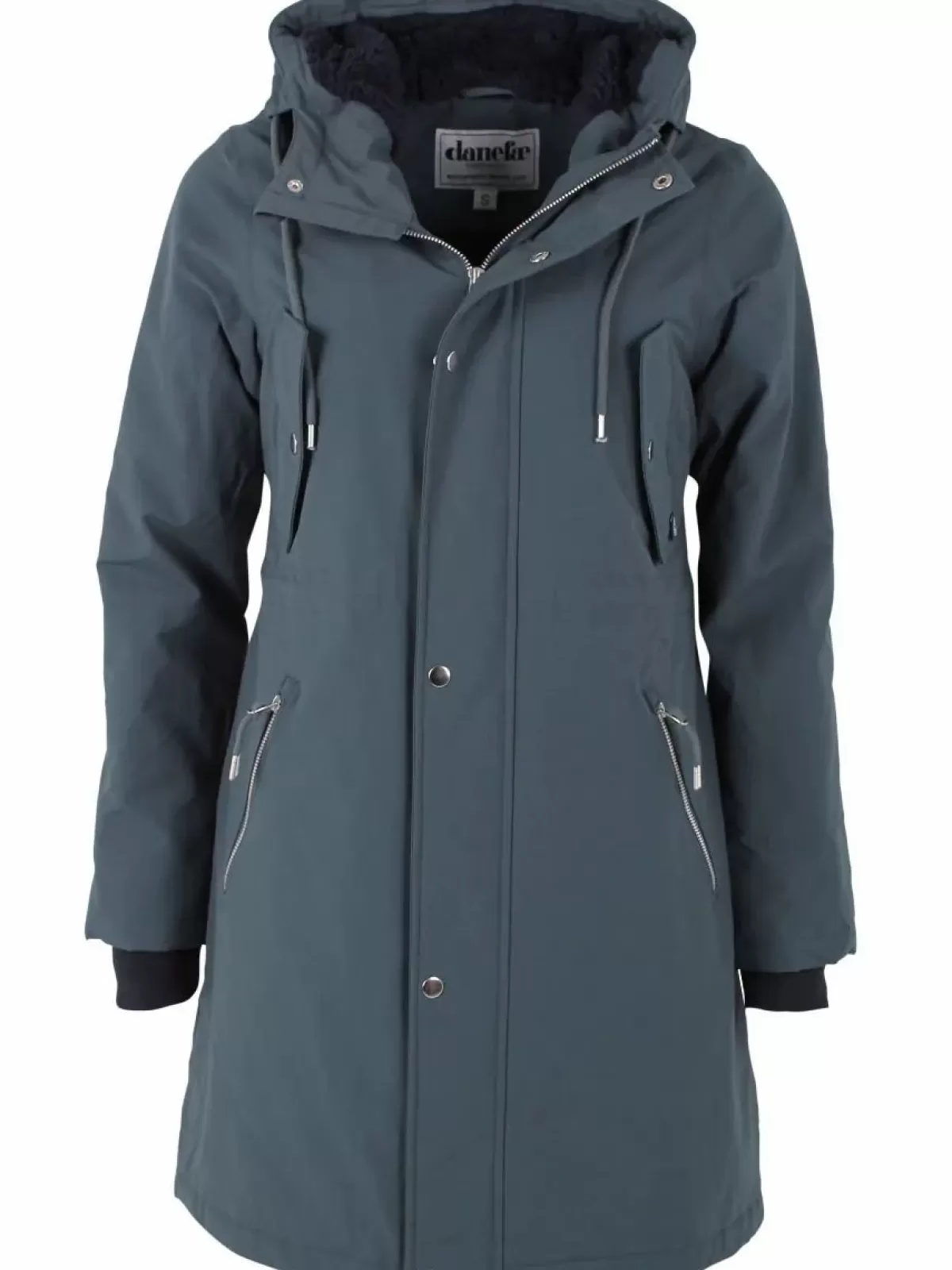 Dame Danefæ Danebeate Winter Parka Blue Steel