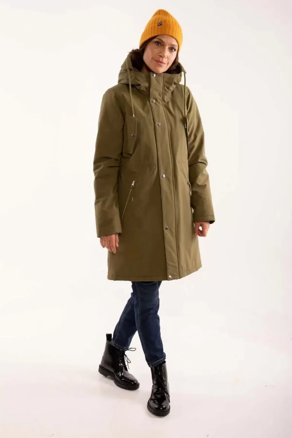 Dame Danefæ Danebeate Winter Parka Olive