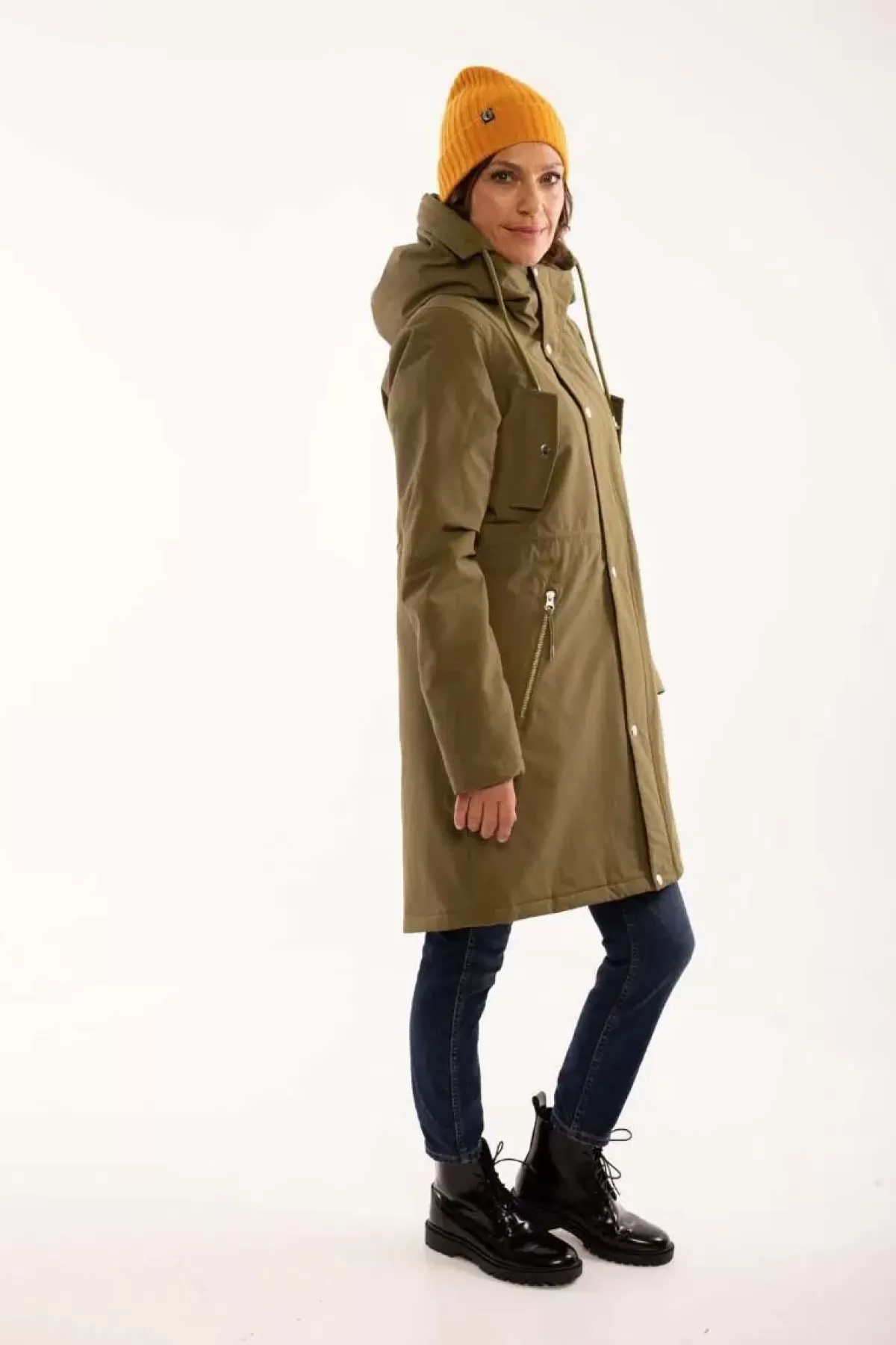 Dame Danefæ Danebeate Winter Parka Olive