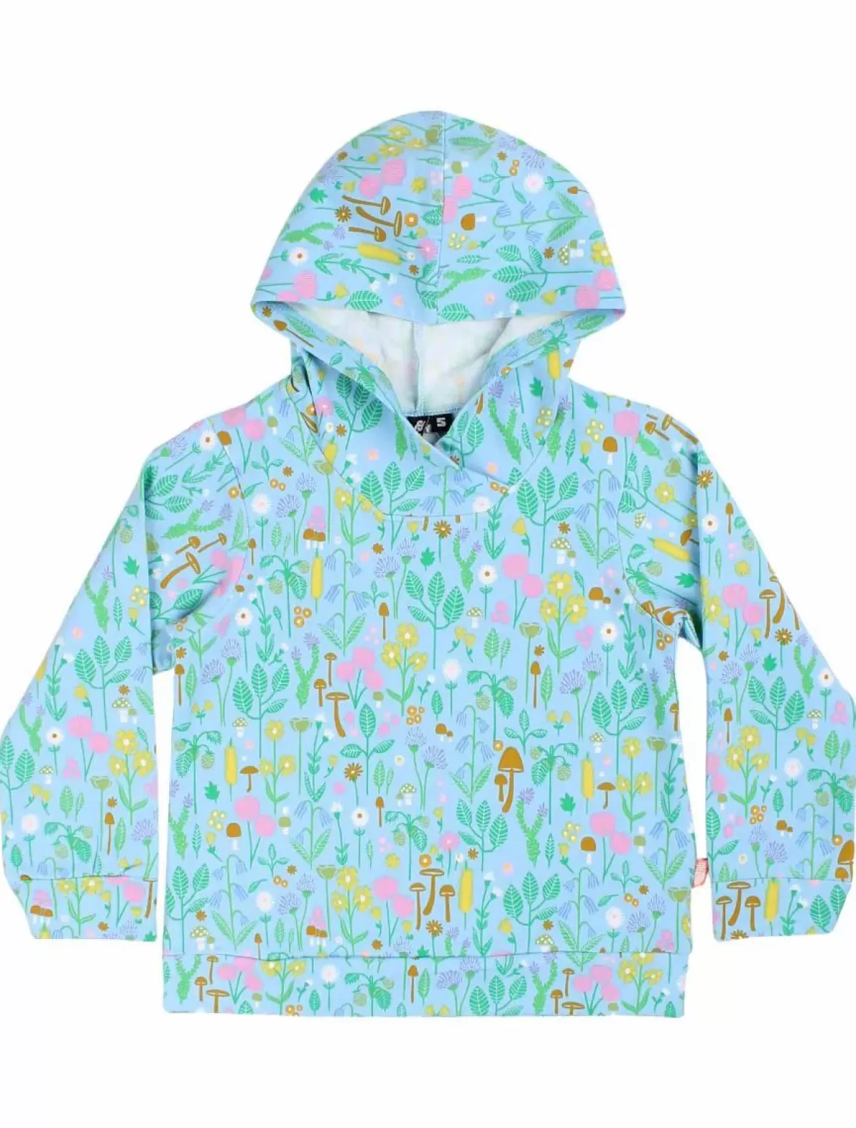 Børn Danefæ Danebirch Hoodie Light Blue Botanical