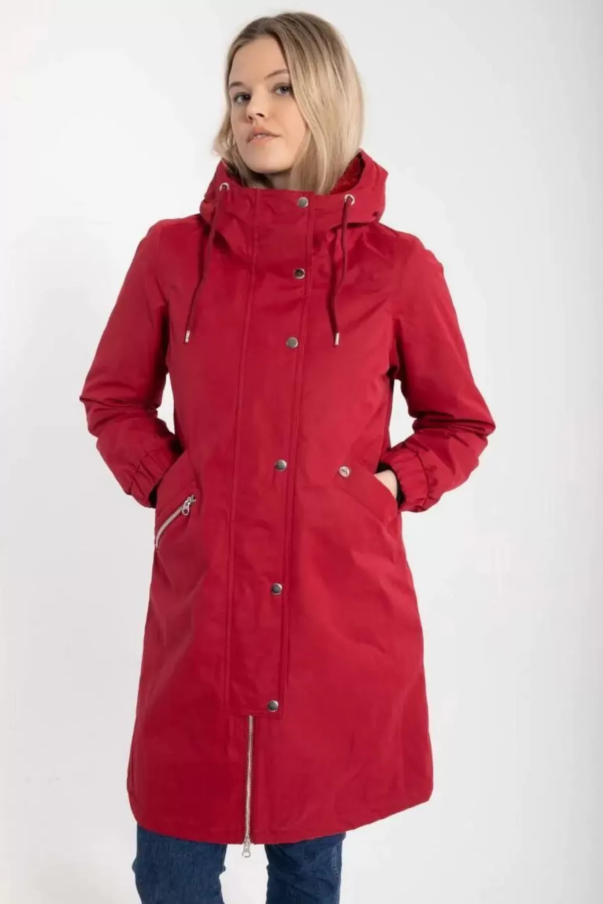 Dame Danefæ Danebrunhilde Winter Parka Dark Red