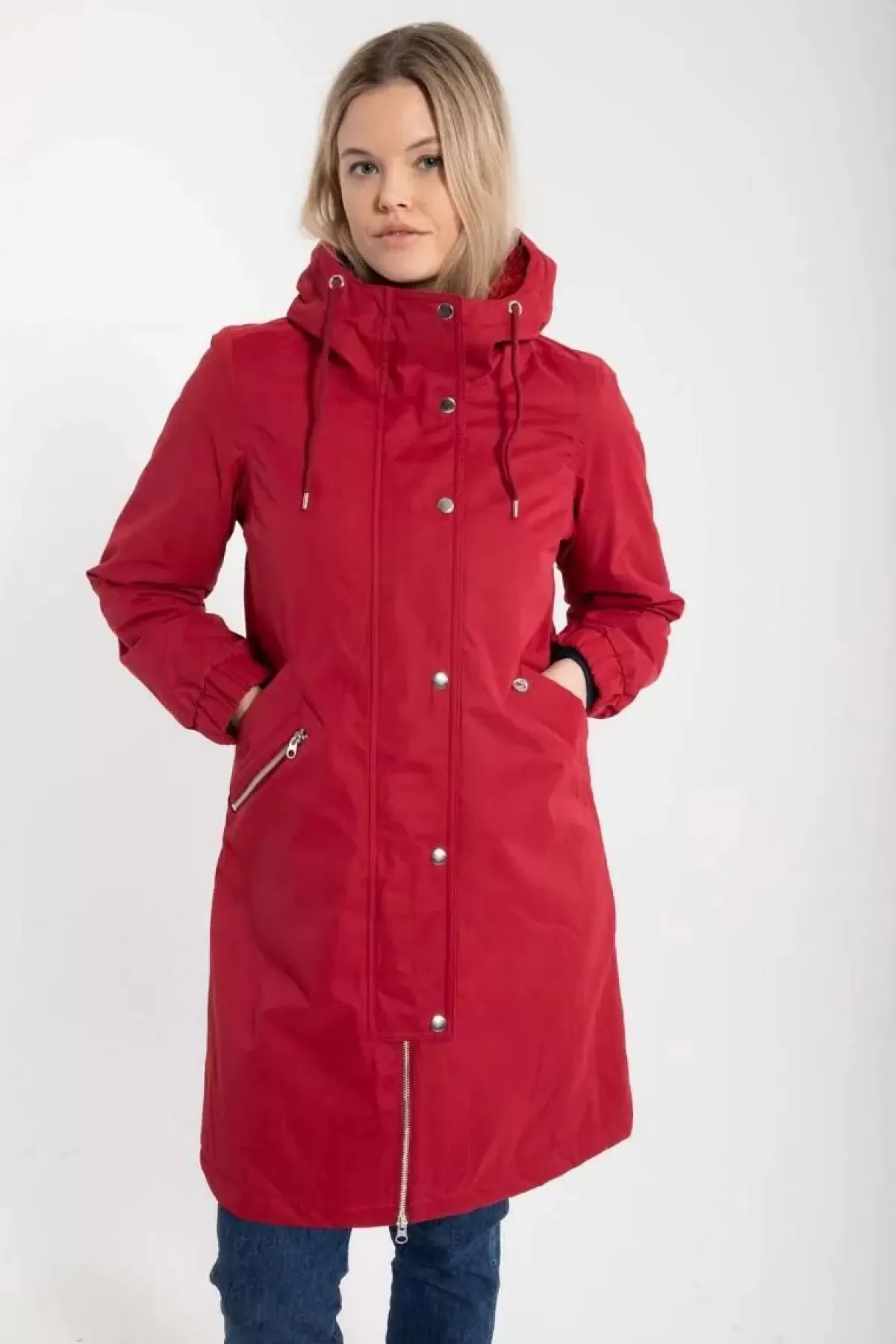 Dame Danefæ Danebrunhilde Winter Parka Dark Red