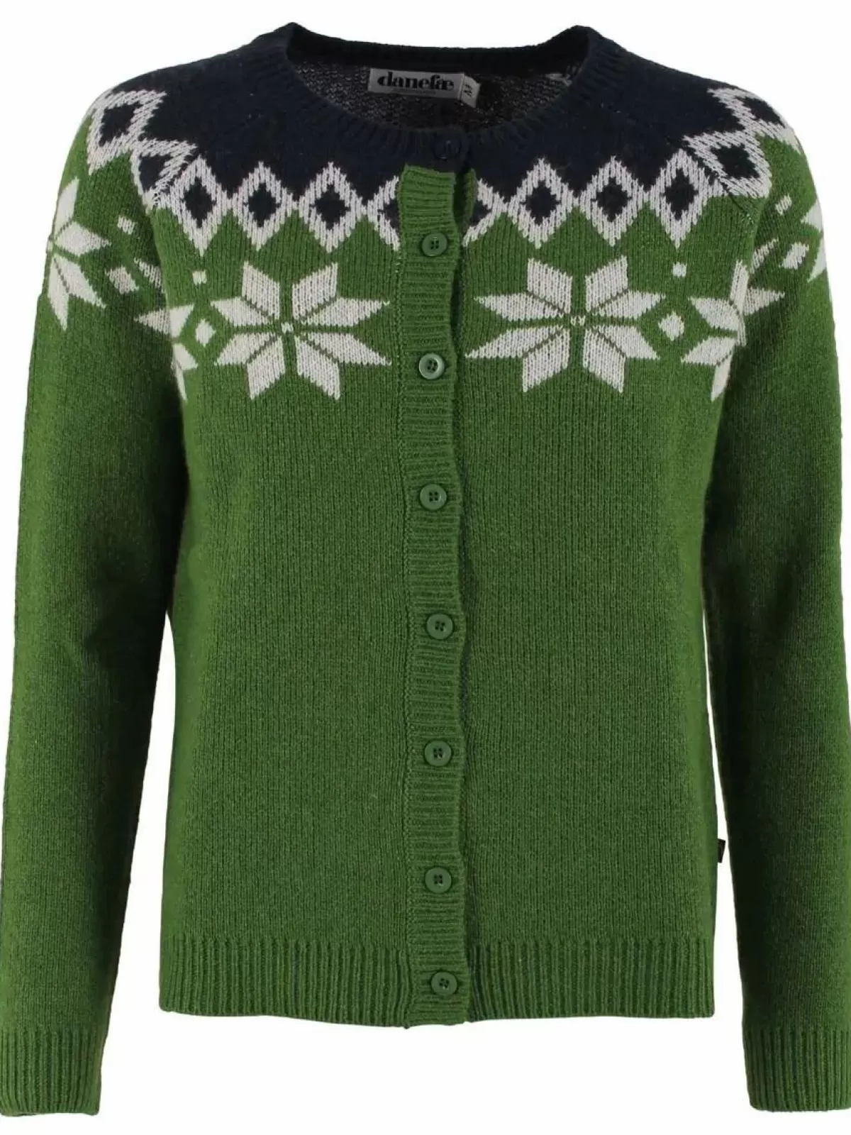 Dame Danefæ Danecabin Cardigan Fall Jungle/Chalk