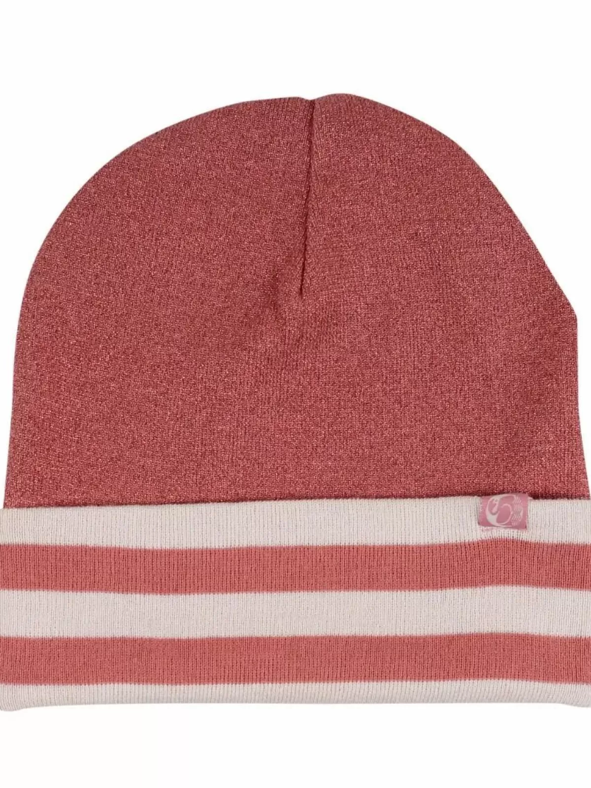 Dame Danefæ Danecarmen Beanie Rose Beige W. Glitter/Rose Beige_Offwhite