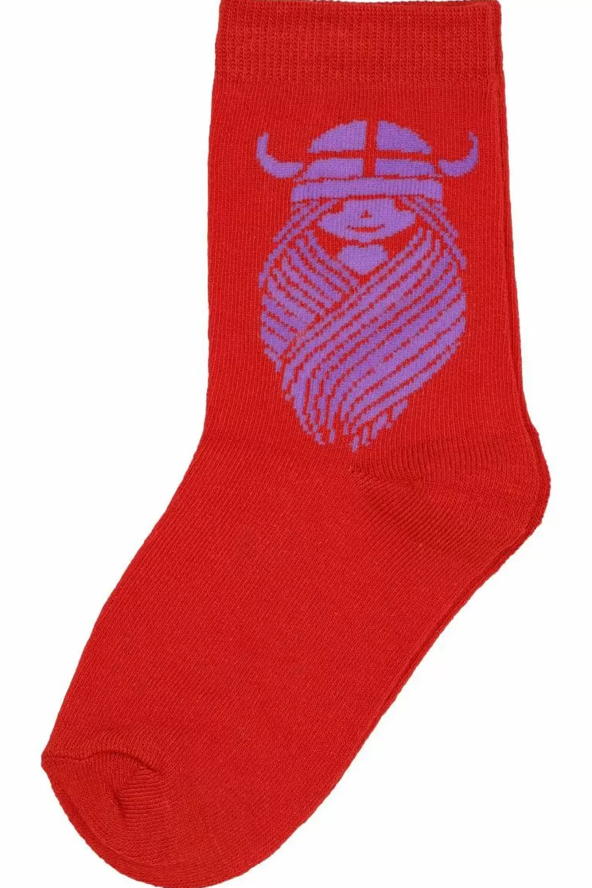 Børn Danefæ Danedanmark Kids Socks Bright Red Freja