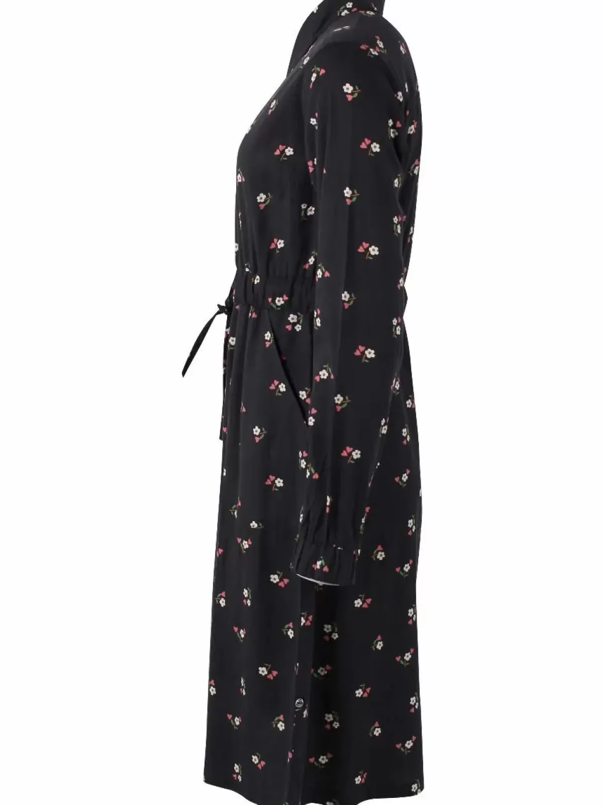 Dame Danefæ Daneditte Poplin Dress Black Miniflower