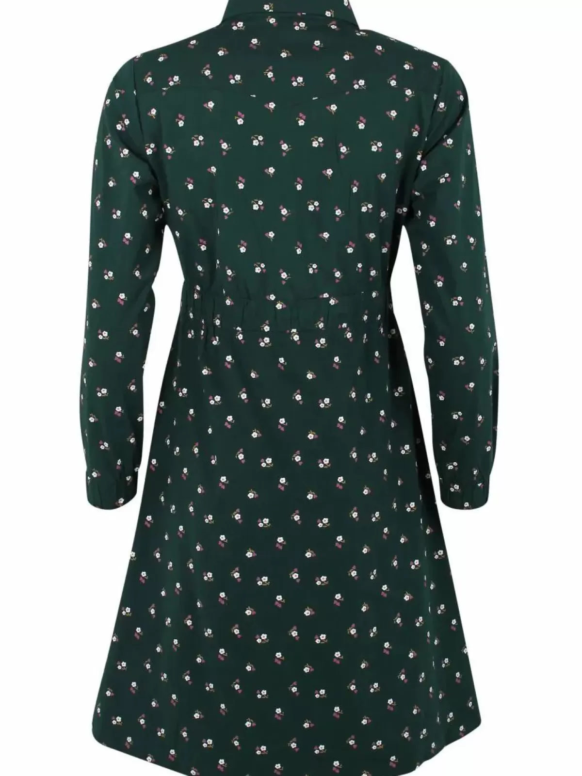 Dame Danefæ Daneditte Poplin Dress Deep Forest Miniflower