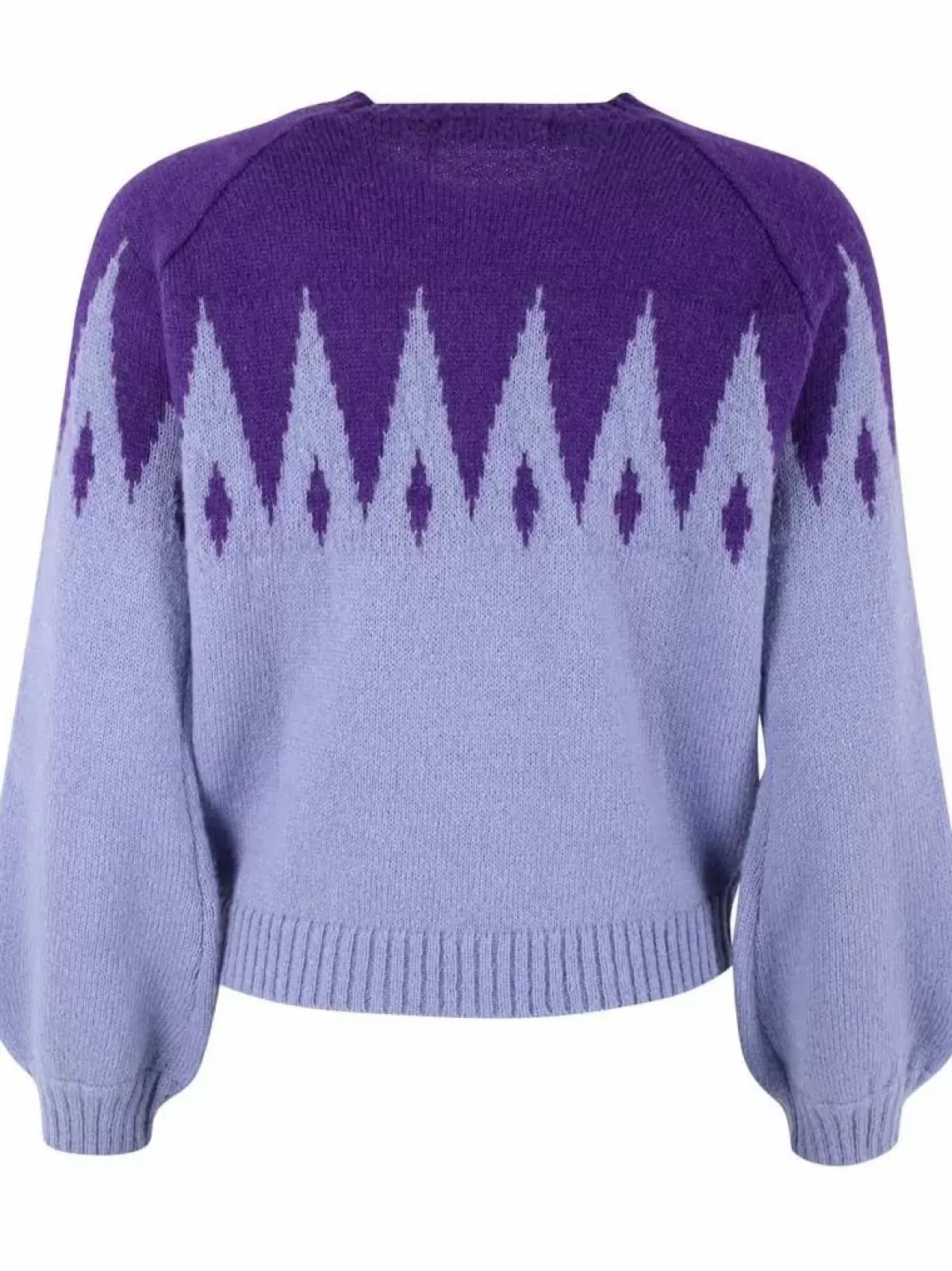 Dame Danefæ Danefantastic Icicles Wool Sweater Ice Viola/Purple