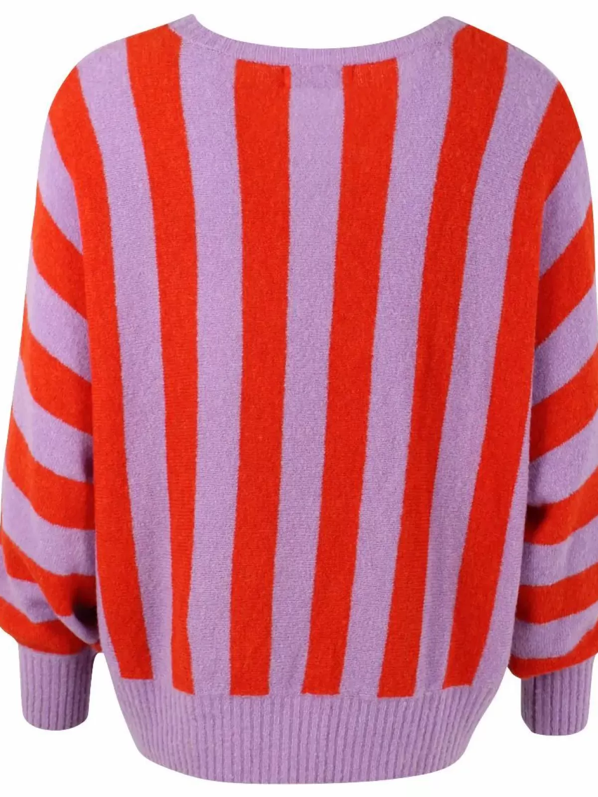 Dame Danefæ Danegenerous Wool Sweater Soft Viola/Bright Red