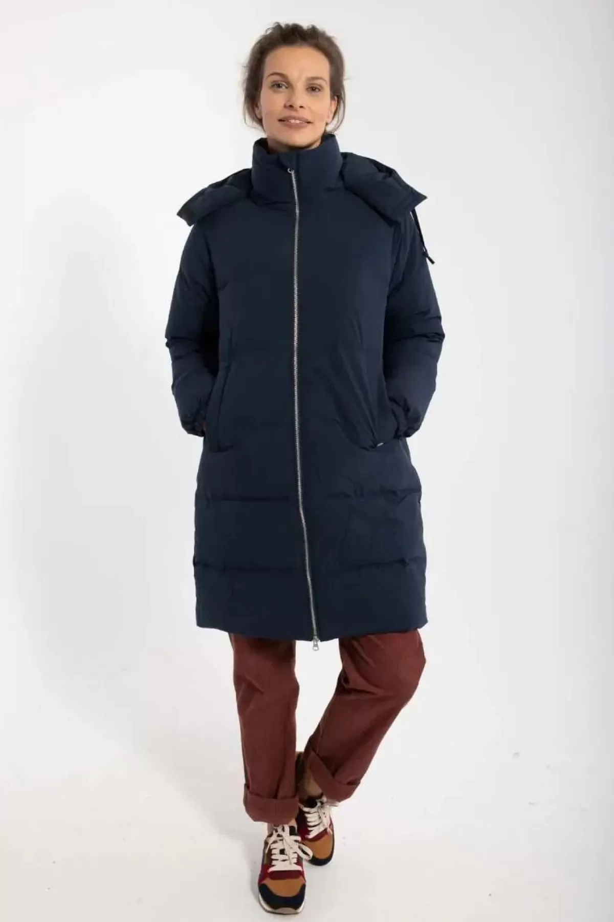 Dame Danefæ Daneget Down Winter Coat Dk Navy