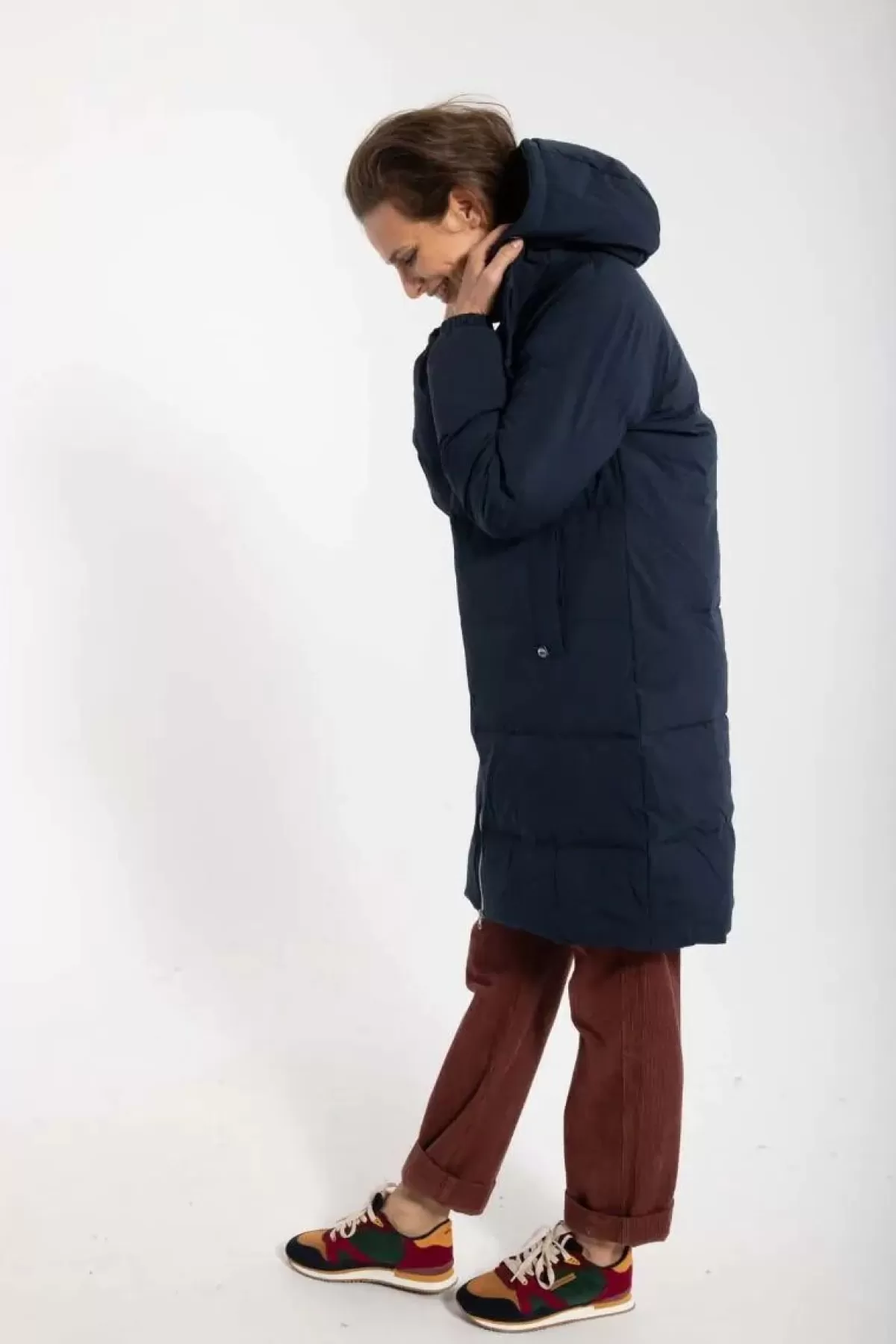 Dame Danefæ Daneget Down Winter Coat Dk Navy