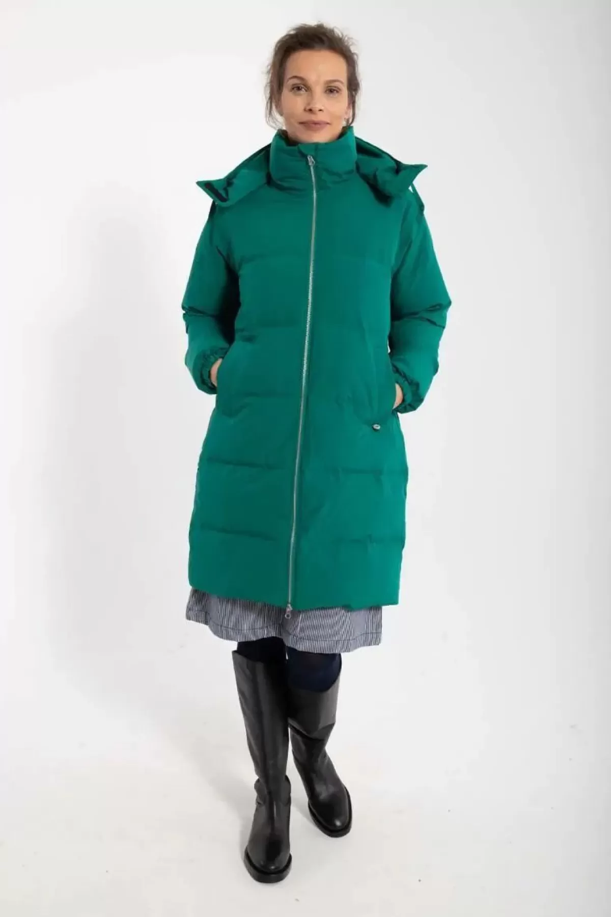 Dame Danefæ Daneget Down Winter Coat Green