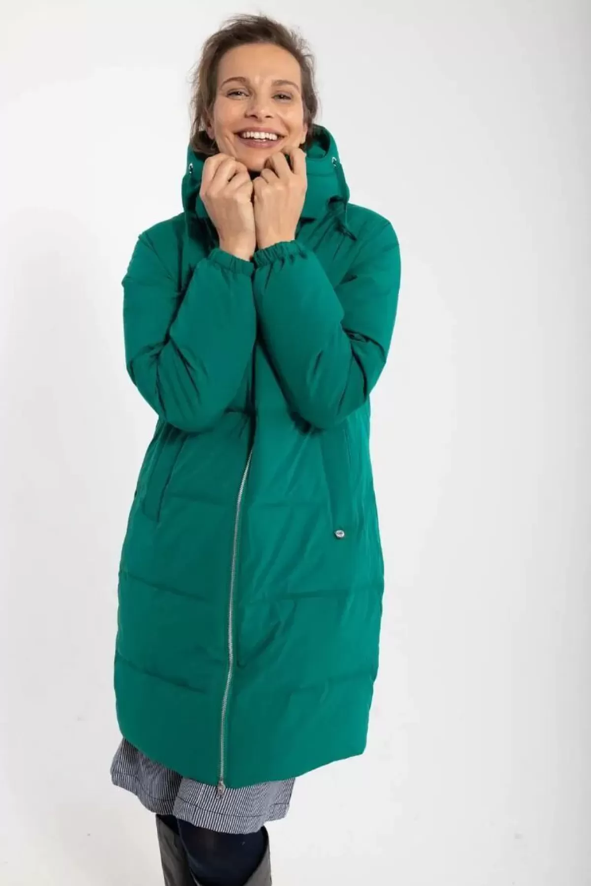 Dame Danefæ Daneget Down Winter Coat Green