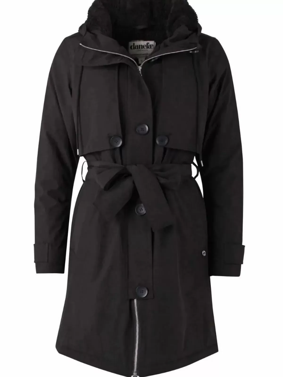 Dame Danefæ Danegravhund Stretch Winter Parka Black