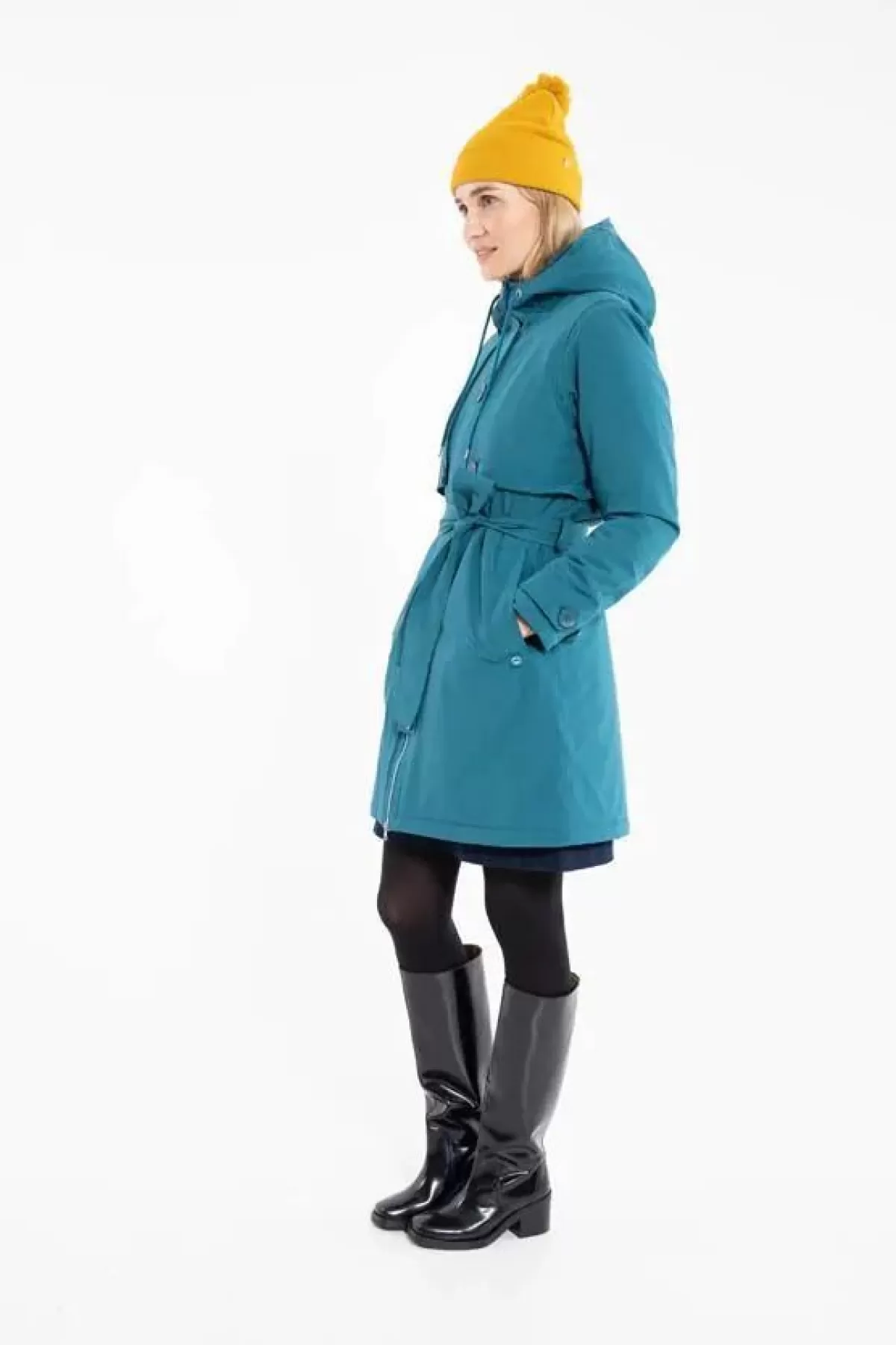 Dame Danefæ Danegravhund Stretch Winter Parka Dark Duck