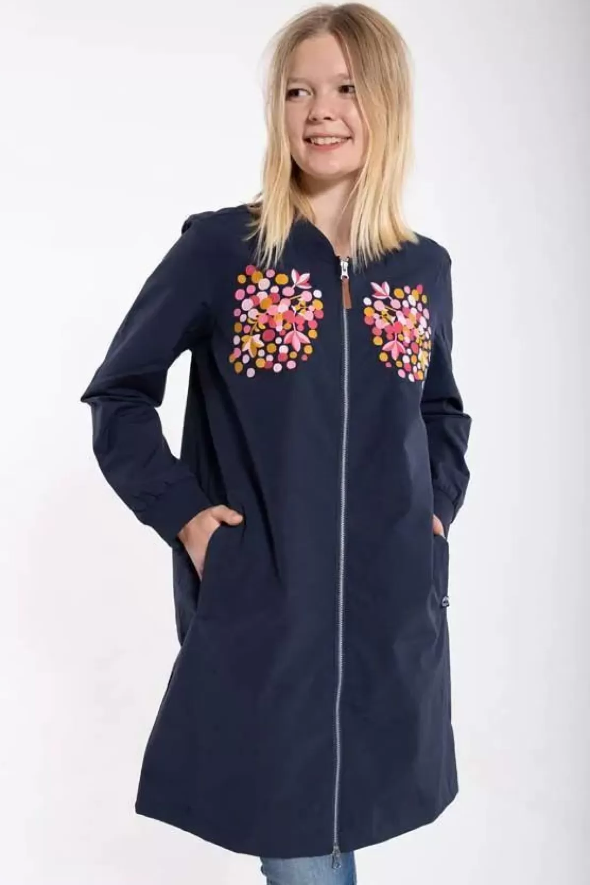 Dame Danefæ Danegudrun Jacket Navy Berry Emby