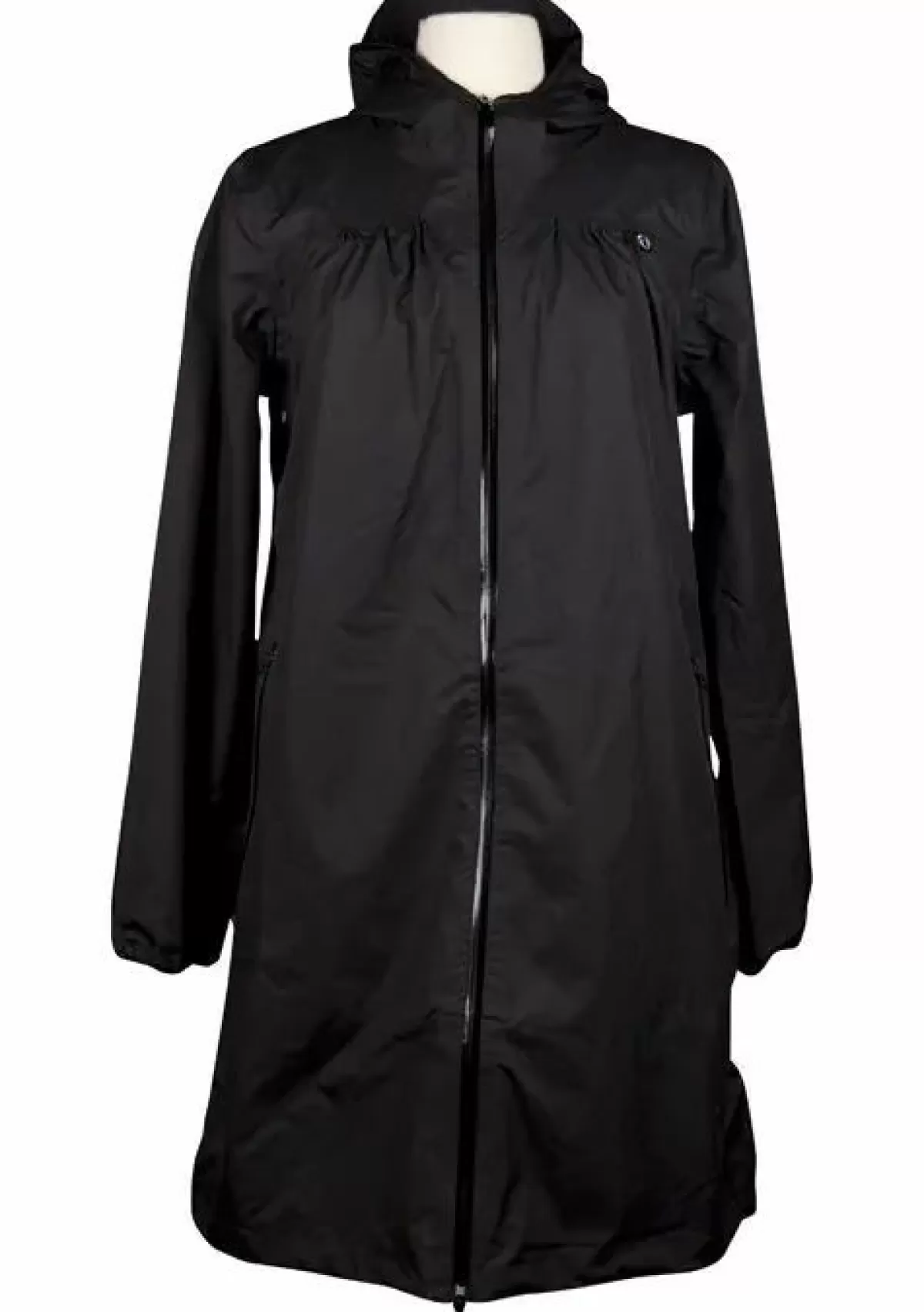 Dame Danefæ Danehelen Rainjacket Black (Black Zip)