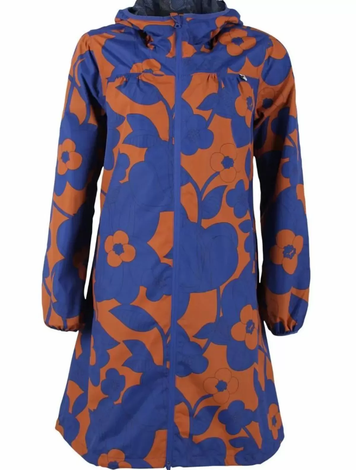 Dame Danefæ Danehelen Rainjacket Occer/Royal Blue Bloom Boom