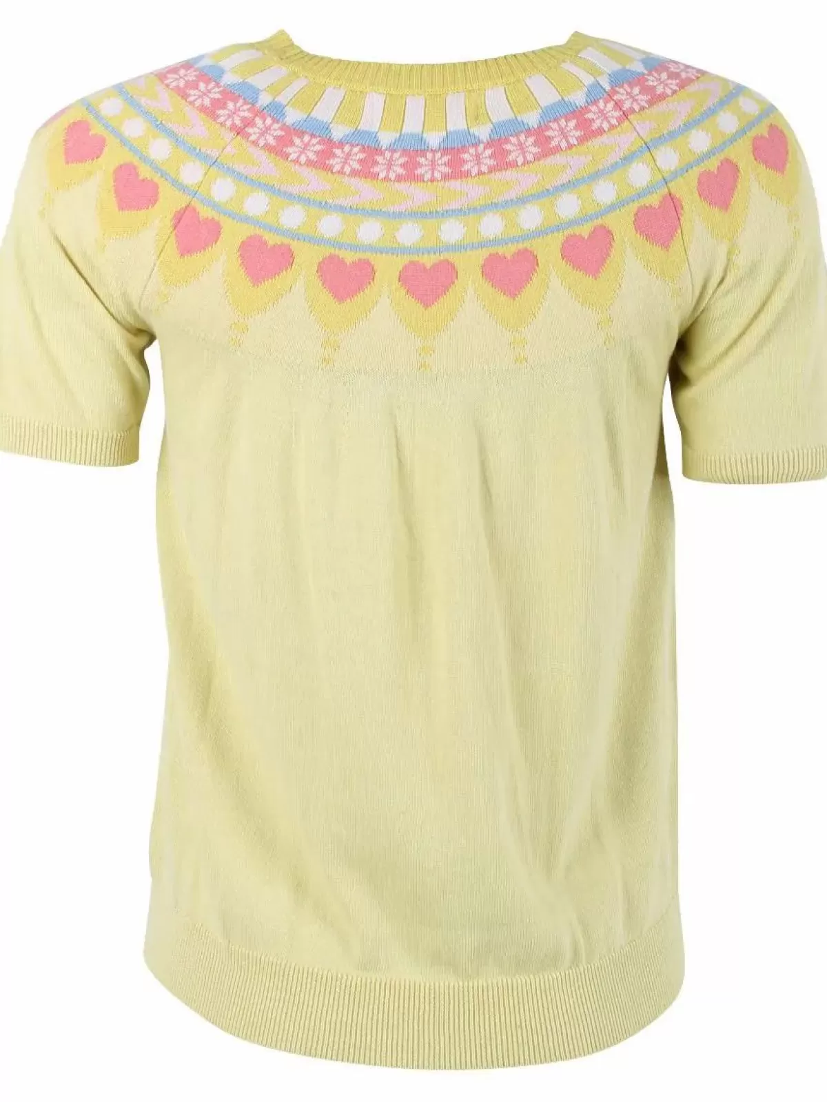 Dame Danefæ Danehope Cotton Knit Sweater Tee Pale Yellow