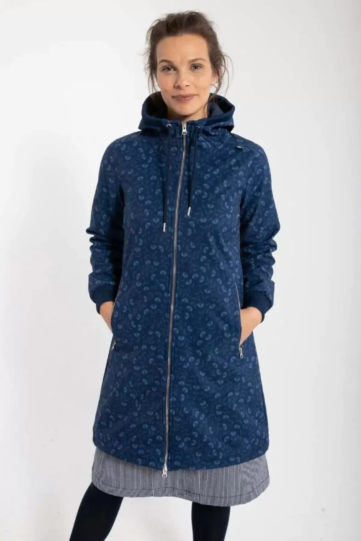 Dame Danefæ Danejane Softshell Marine Fleurie