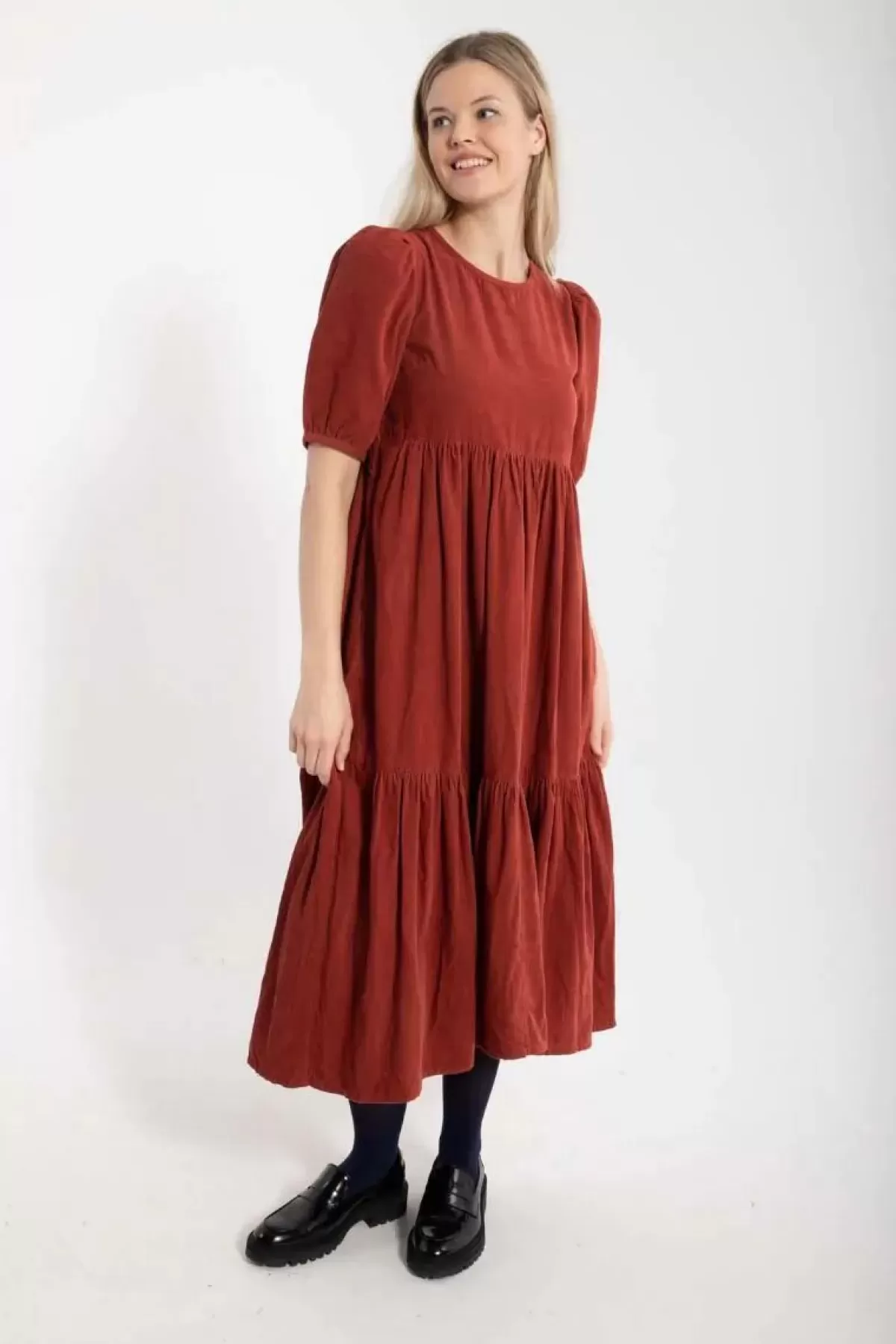 Dame Danefæ Danejuli Cord Dress Old Rose