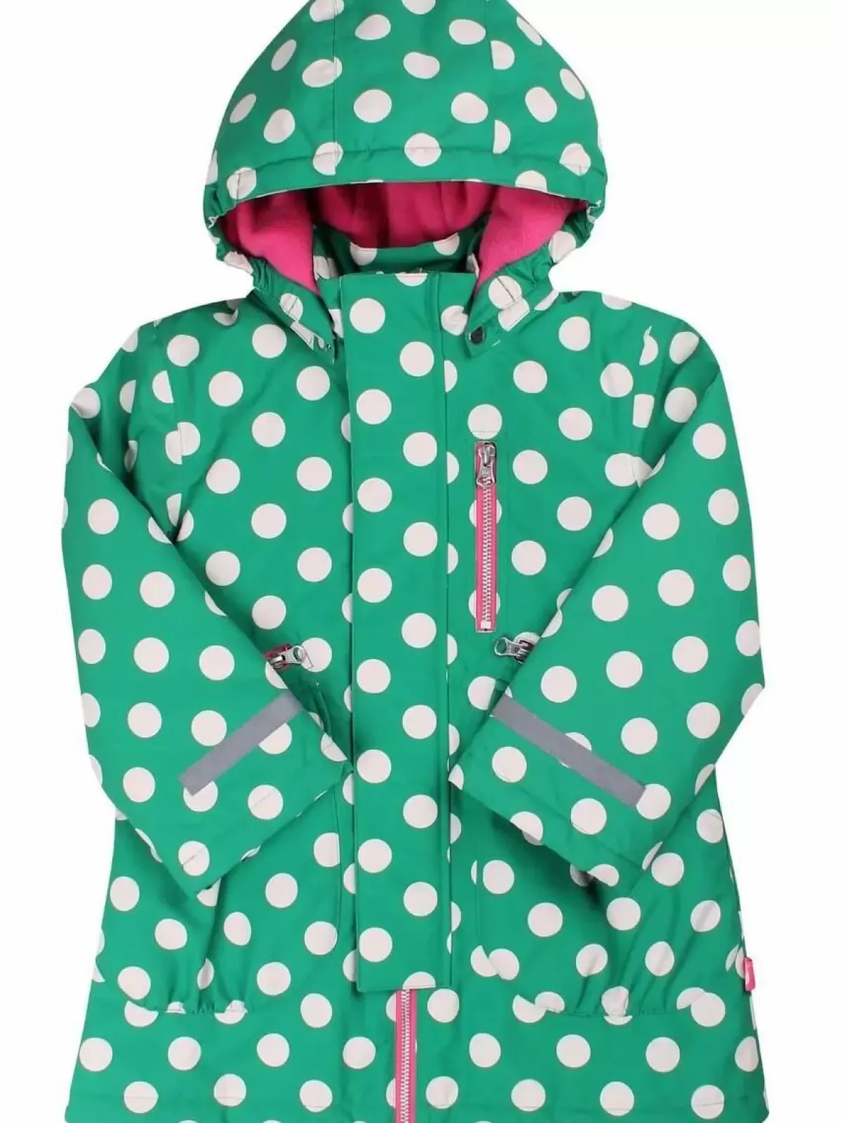 Børn Danefæ Danekirstine Winter Jacket Green/Chalk Dots