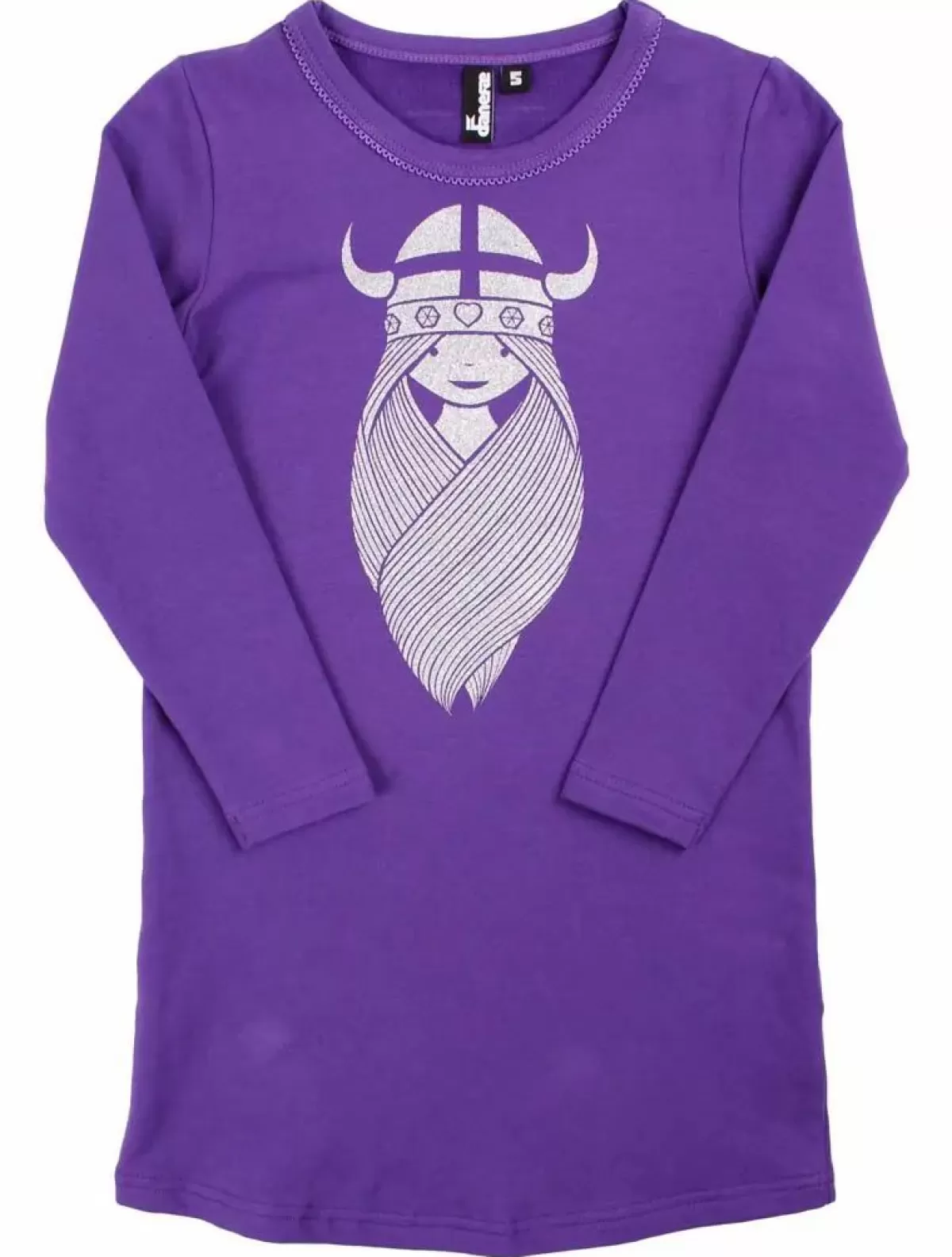 Børn Danefæ Danekvik Sweater Dress Purple Glitter Freja