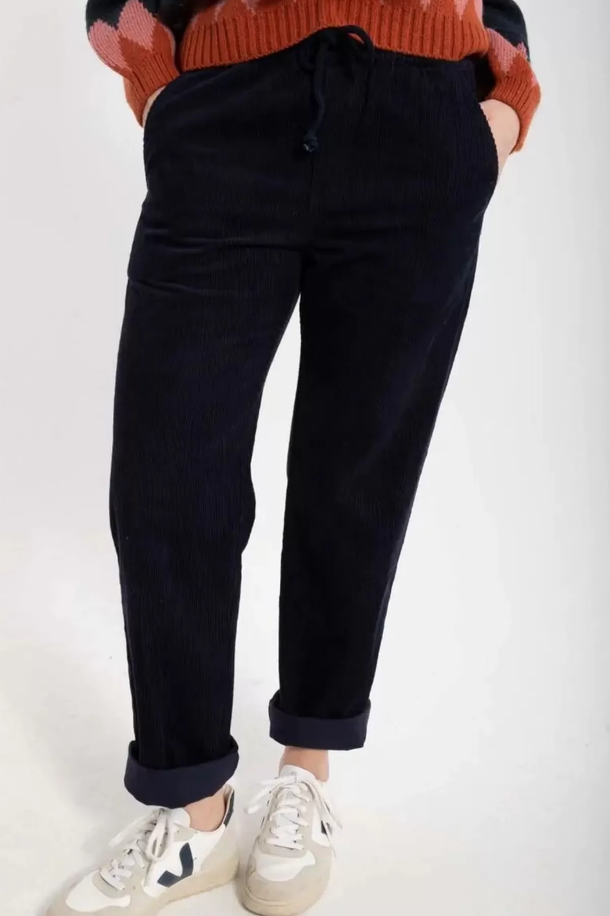 Dame Danefæ Daneliseleje Cord Pants Dk Navy