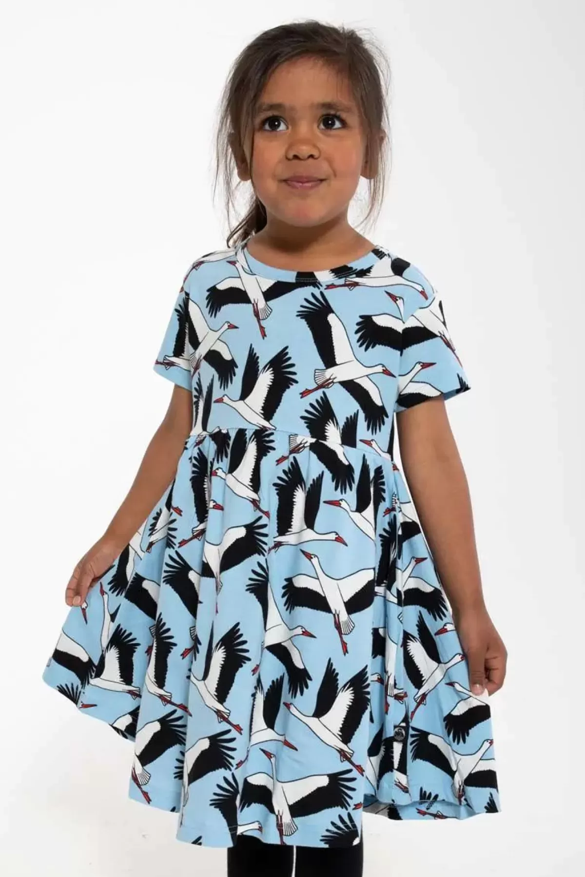 Børn Danefæ Danelollipop Dress Ss Light Blue Stork