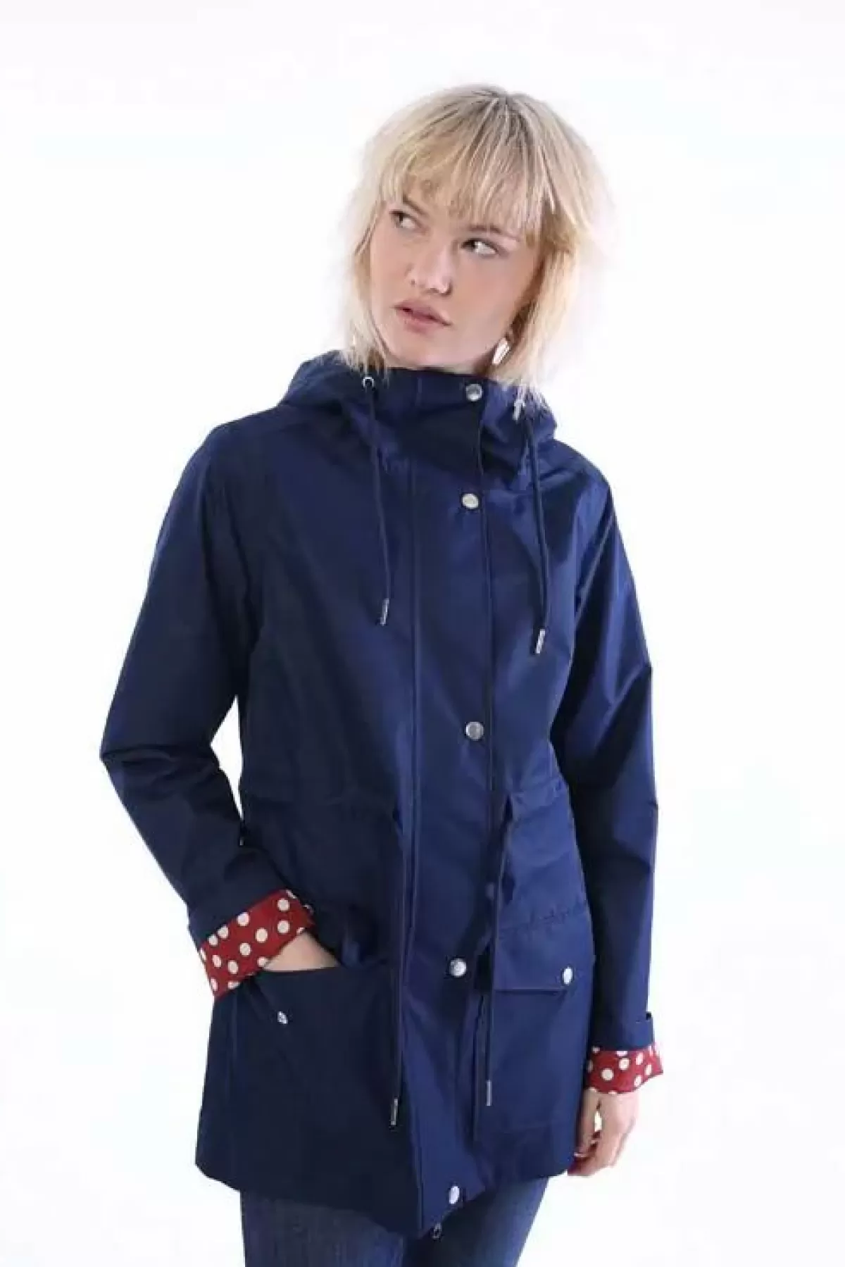 Dame Danefæ Danelotta Rain Coat Navy