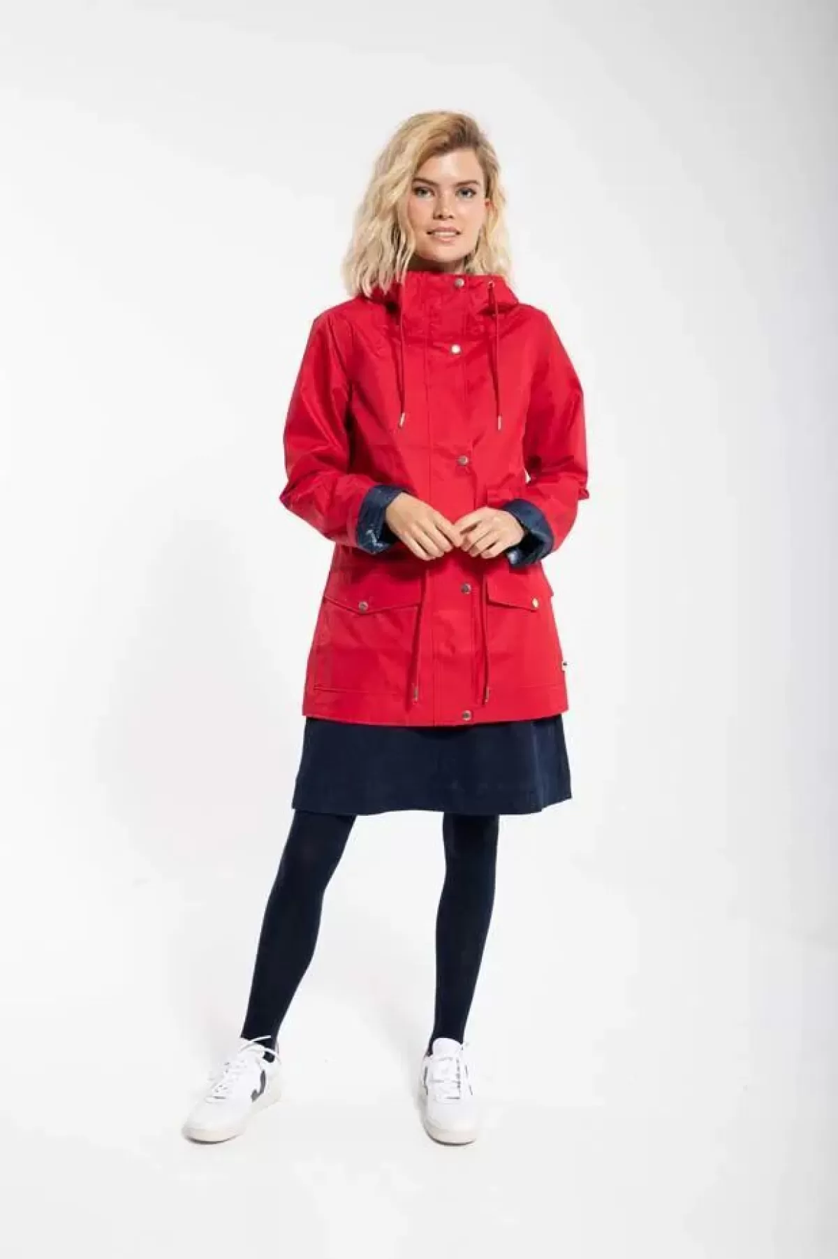 Dame Danefæ Danelotta Rain Coat Red