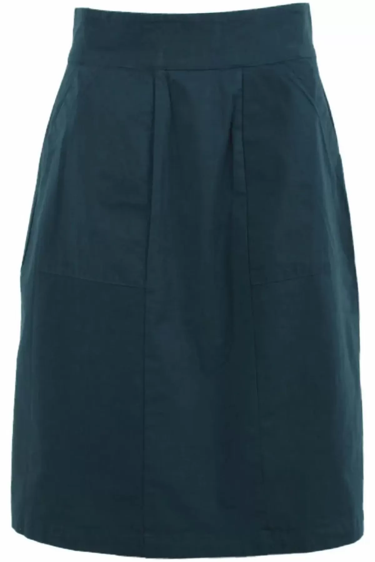 Dame Danefæ Danemaren Poplin Skirt Dark Duck