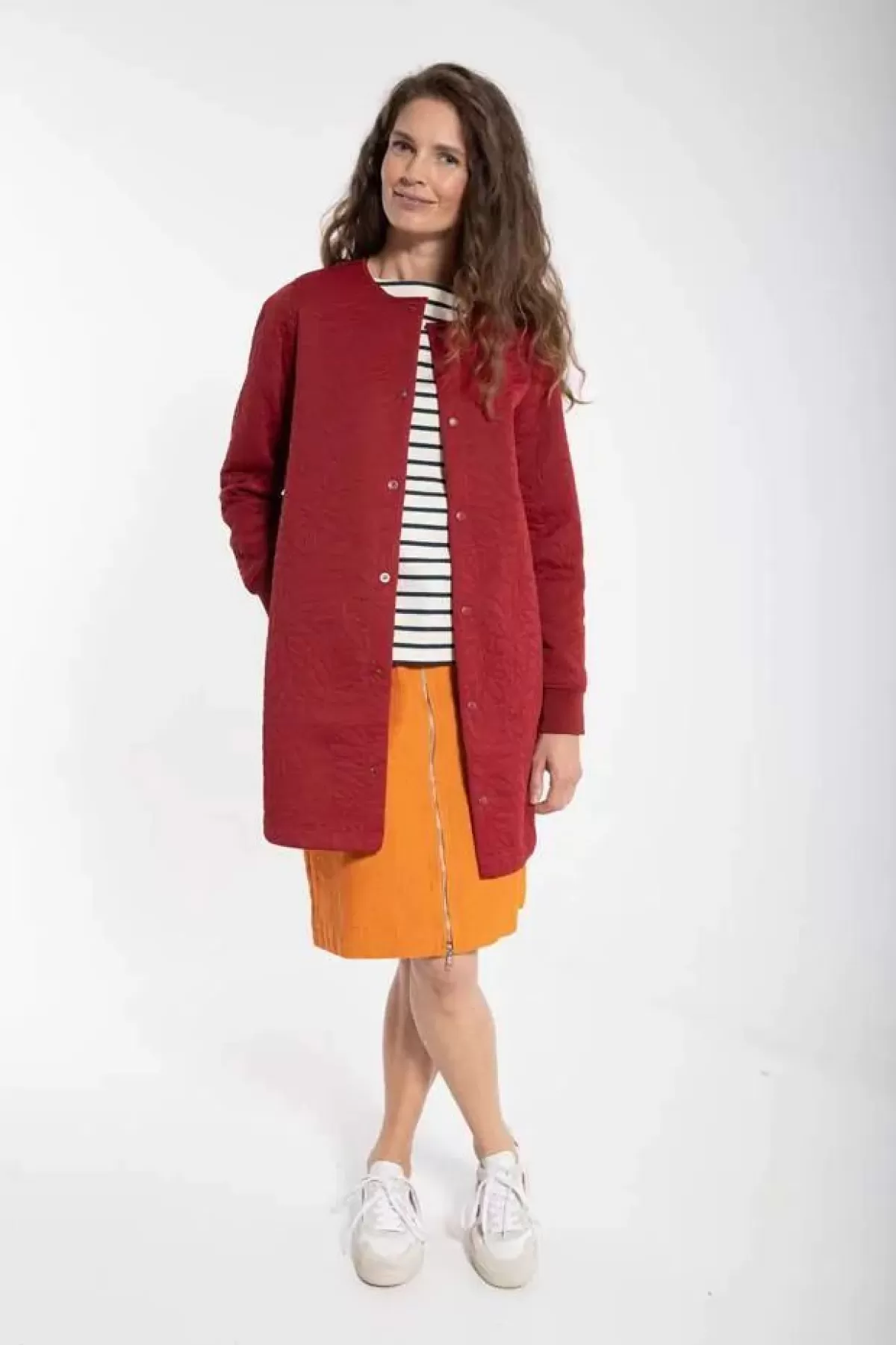 Dame Danefæ Danemaude Thermo Coat Dark Red