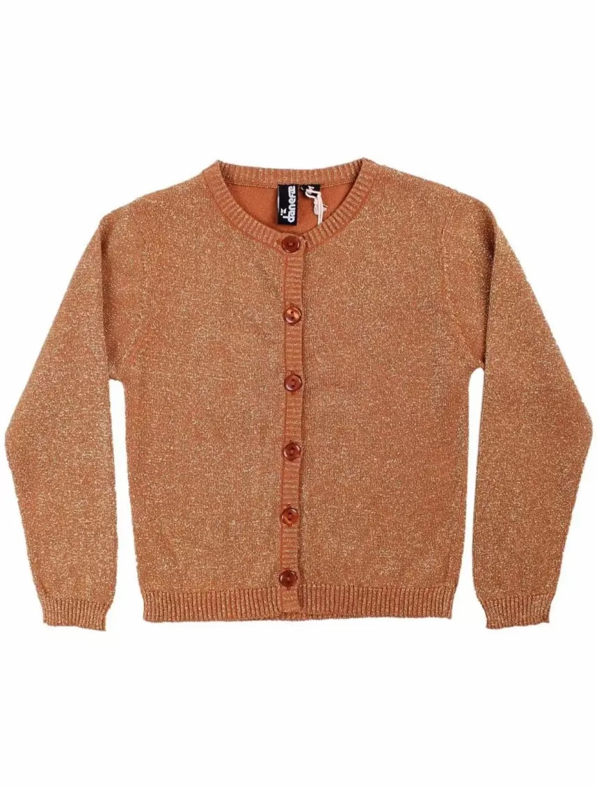 Børn Danefæ Danemerle Cardigan Occer W. Gold Glitter