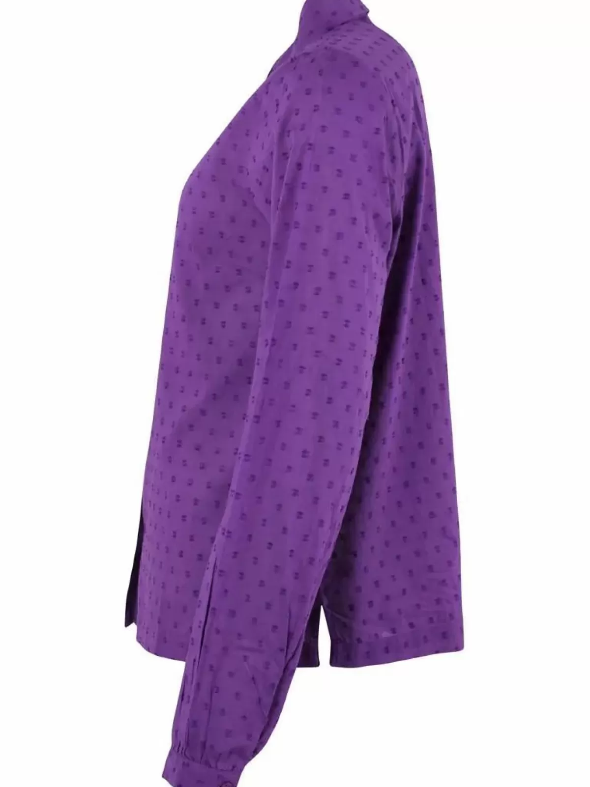 Dame Danefæ Danenovember Cotton Dot Shirt Purple