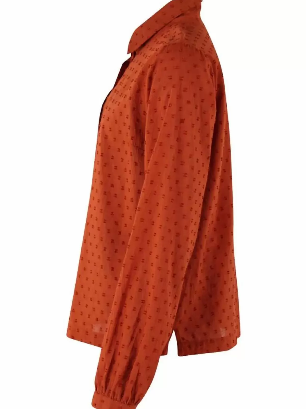 Dame Danefæ Danenovember Cotton Dot Shirt Rust