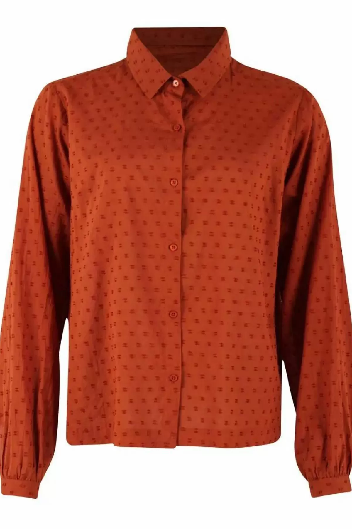 Dame Danefæ Danenovember Cotton Dot Shirt Rust