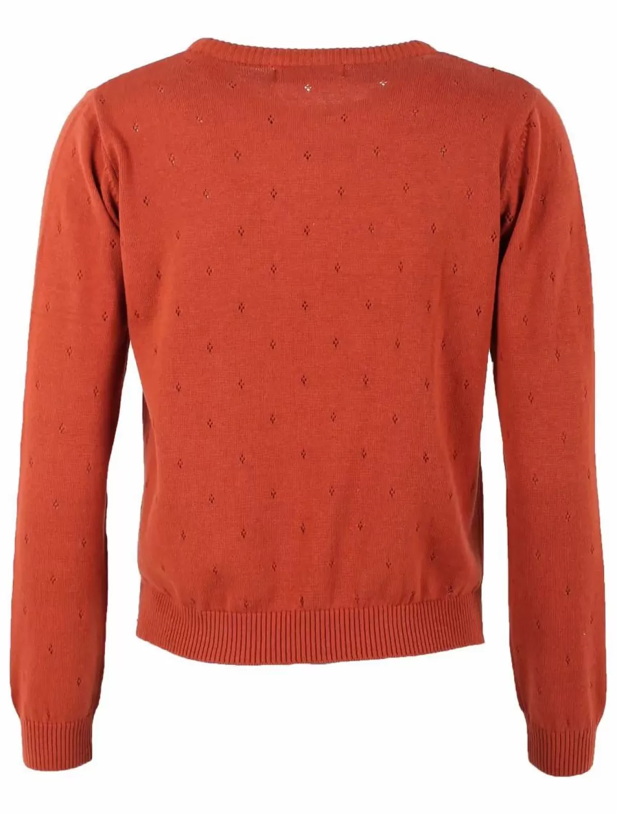 Dame Danefæ Danepearly Hole Knit Sweater Rust