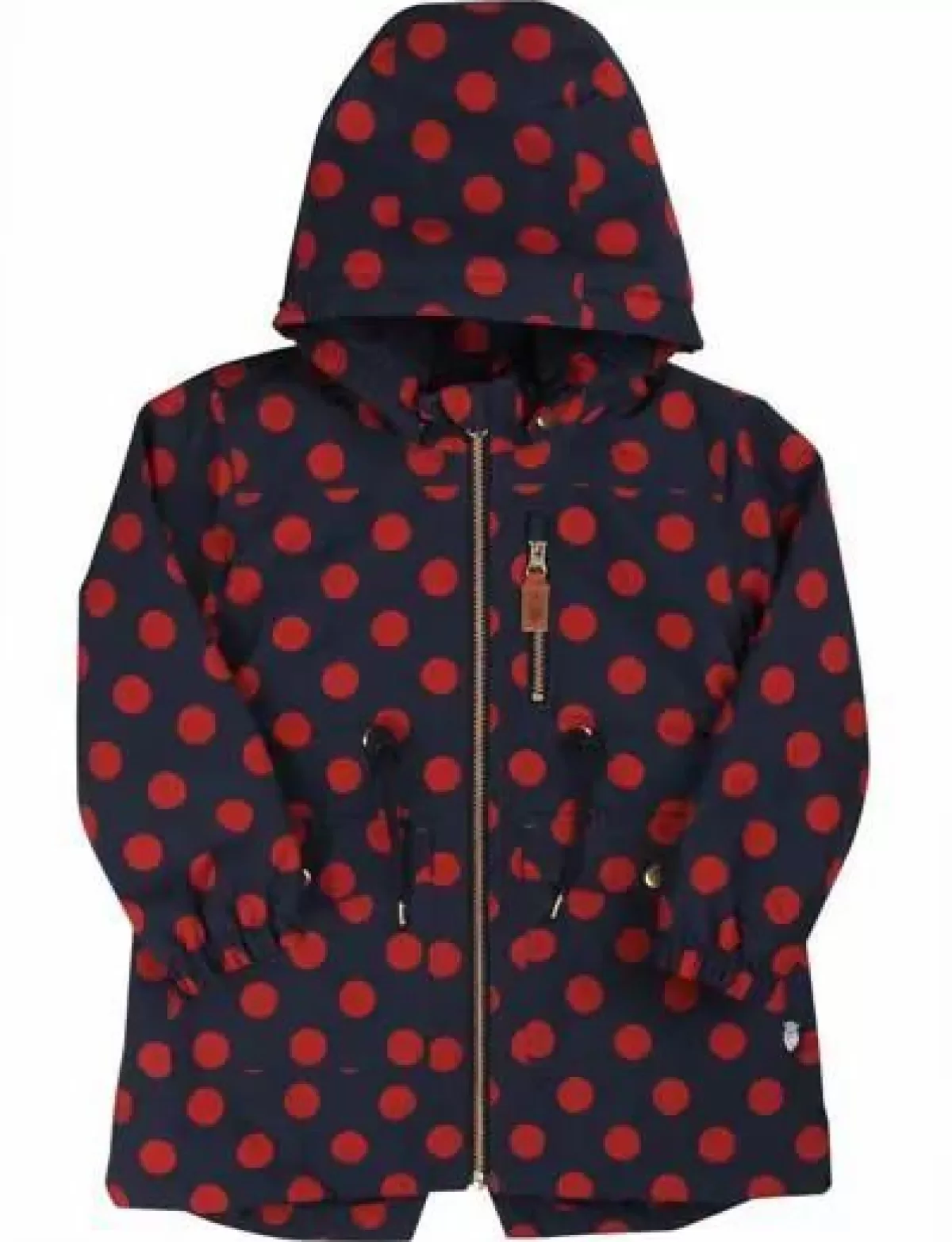 Børn Danefæ Danerose Winter Jacket Dark Navy/Dark Rust Dots