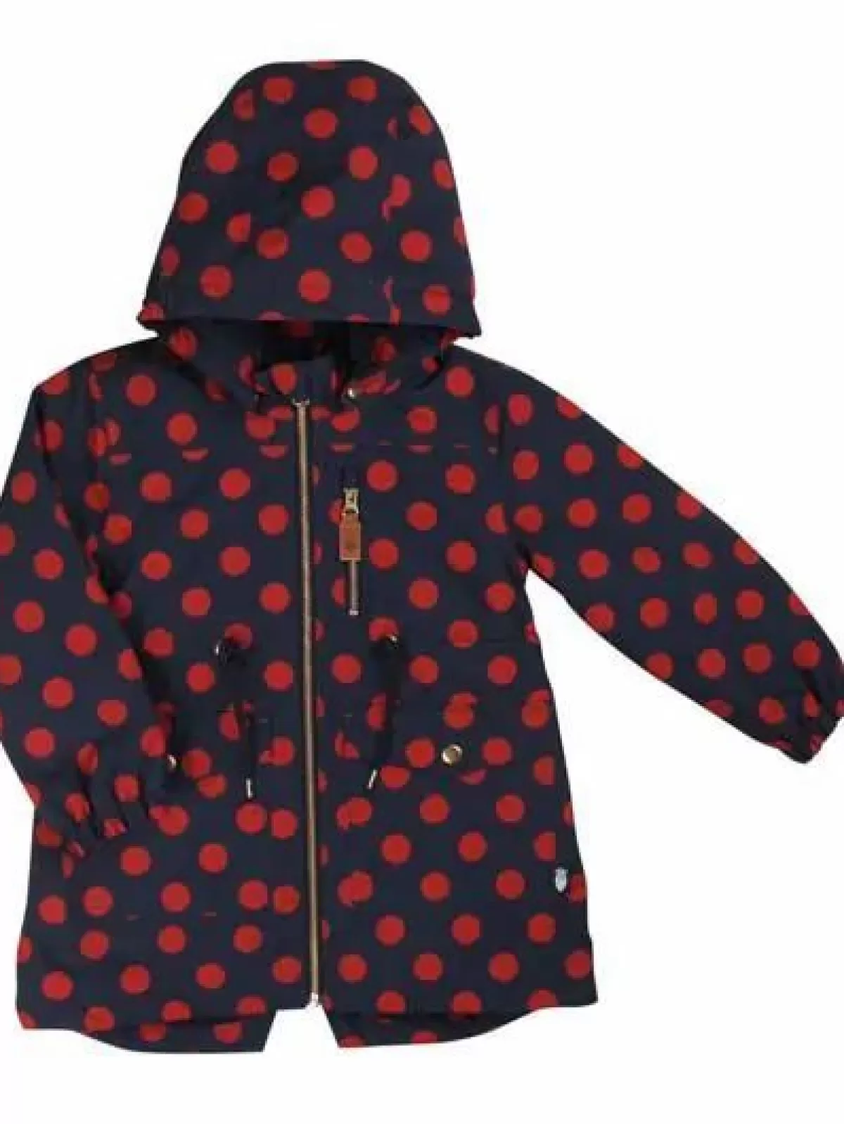 Børn Danefæ Danerose Winter Jacket Dark Navy/Dark Rust Dots