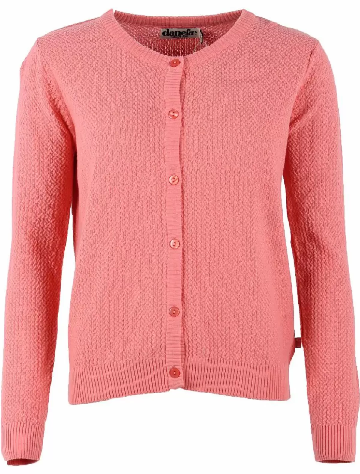 Dame Danefæ Danesaga Pearl Knit Cardigan Coral