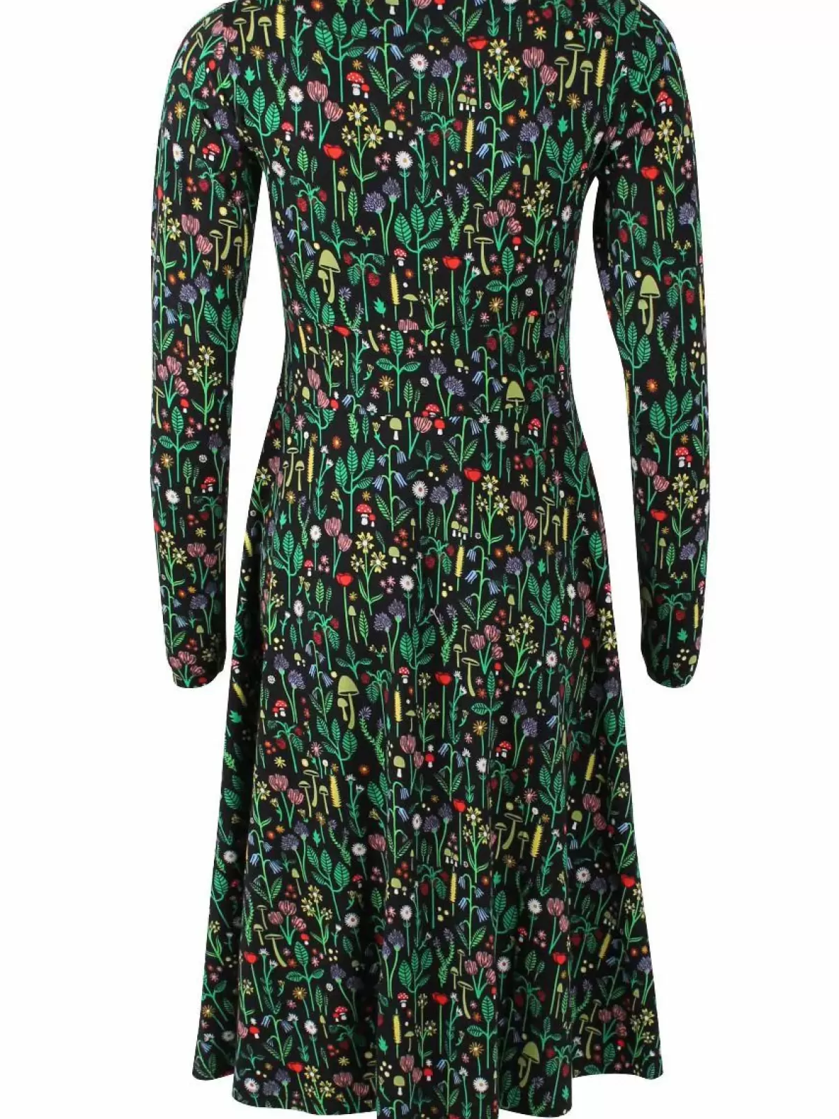 Dame Danefæ Danesigrid Cotton Dress Black Botanical