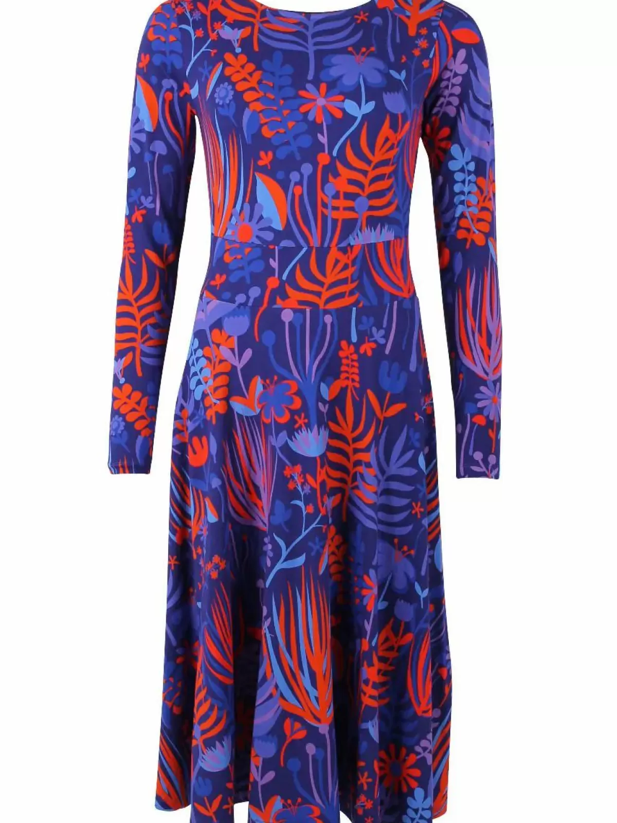 Dame Danefæ Danesigrid Viscose Dress Deep Marine Walkabout