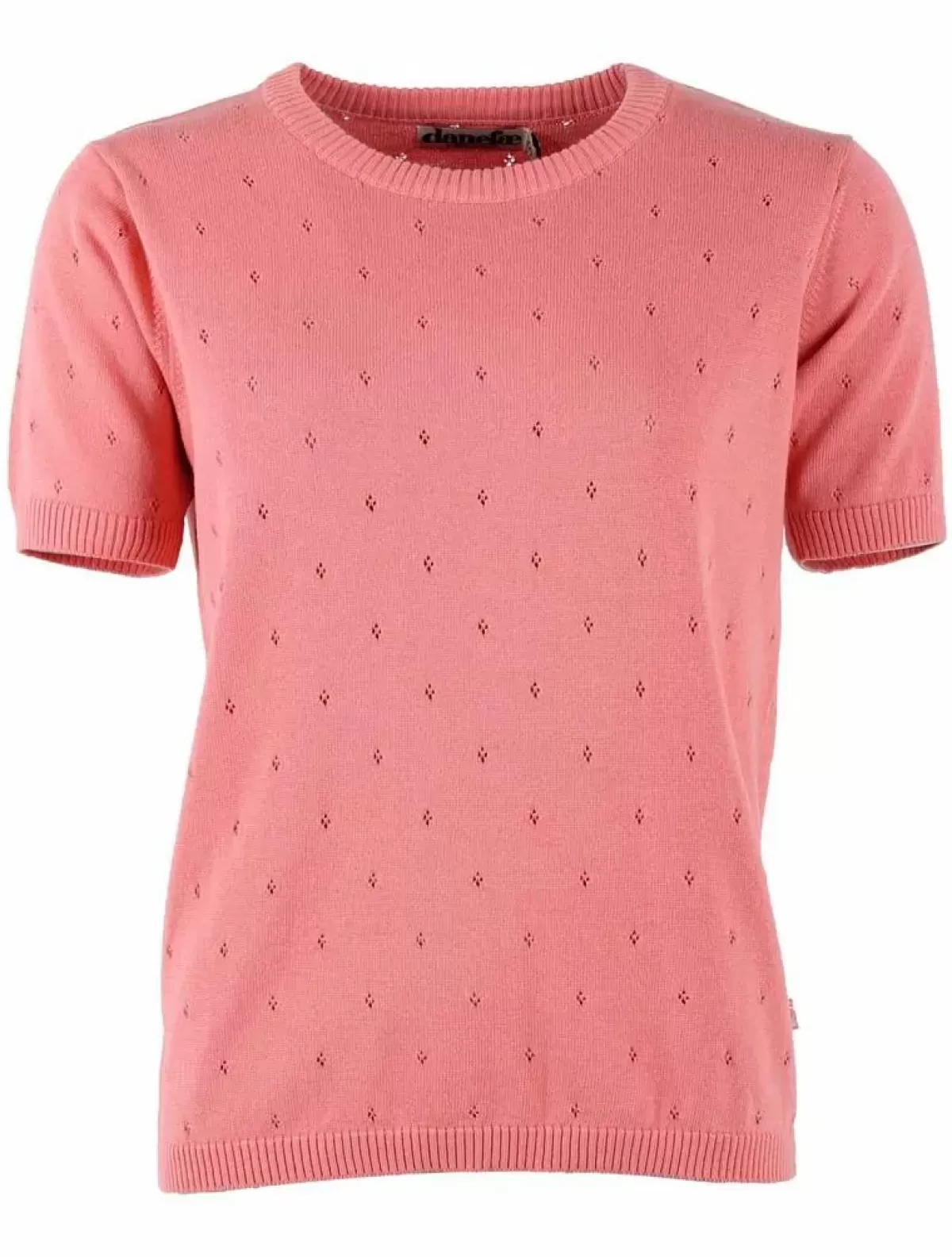 Dame Danefæ Danesilver Hole Knit Tee Coral