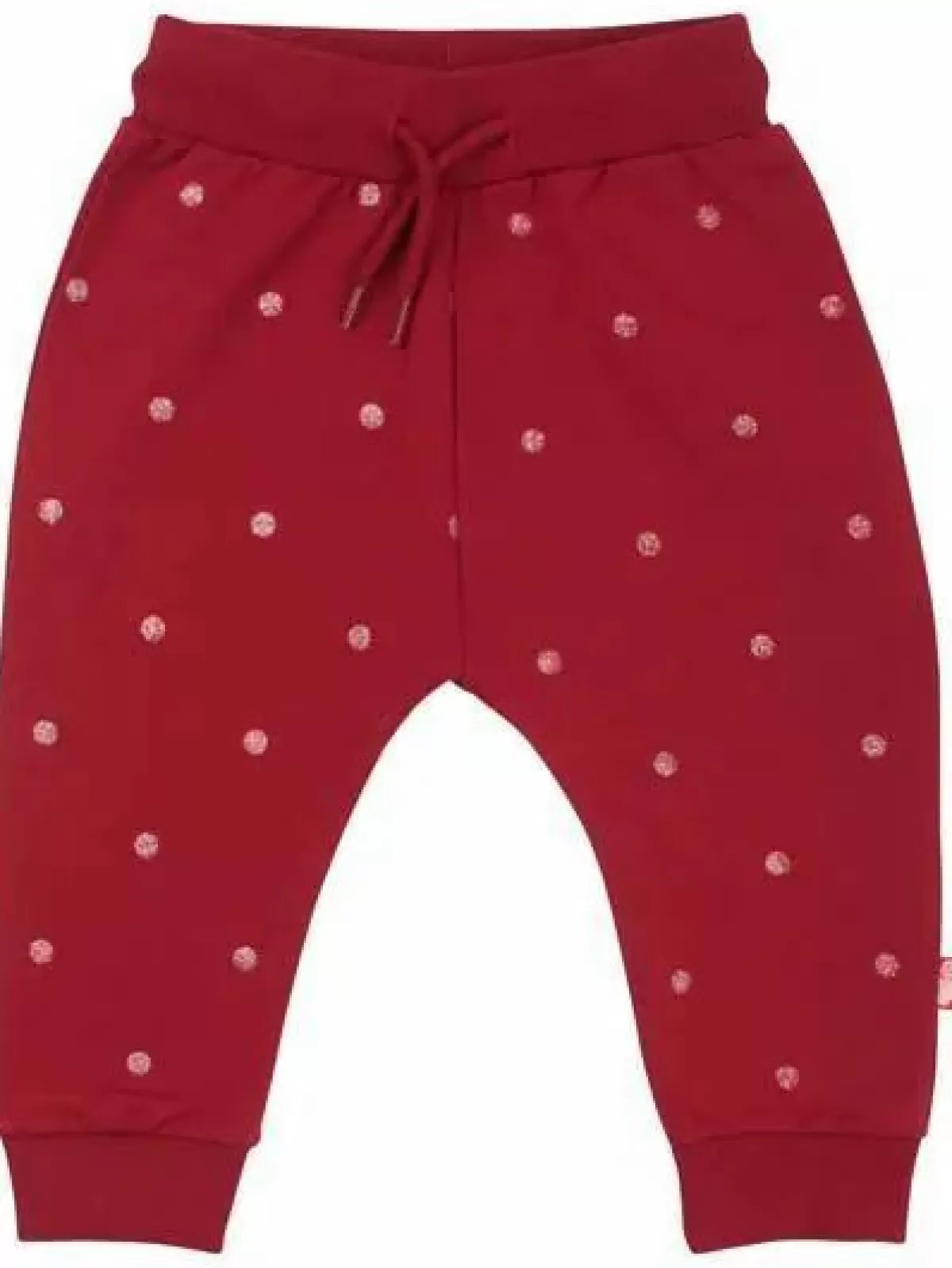 Baby Danefæ Danesilver Pants Dk Red W. Red Glitter