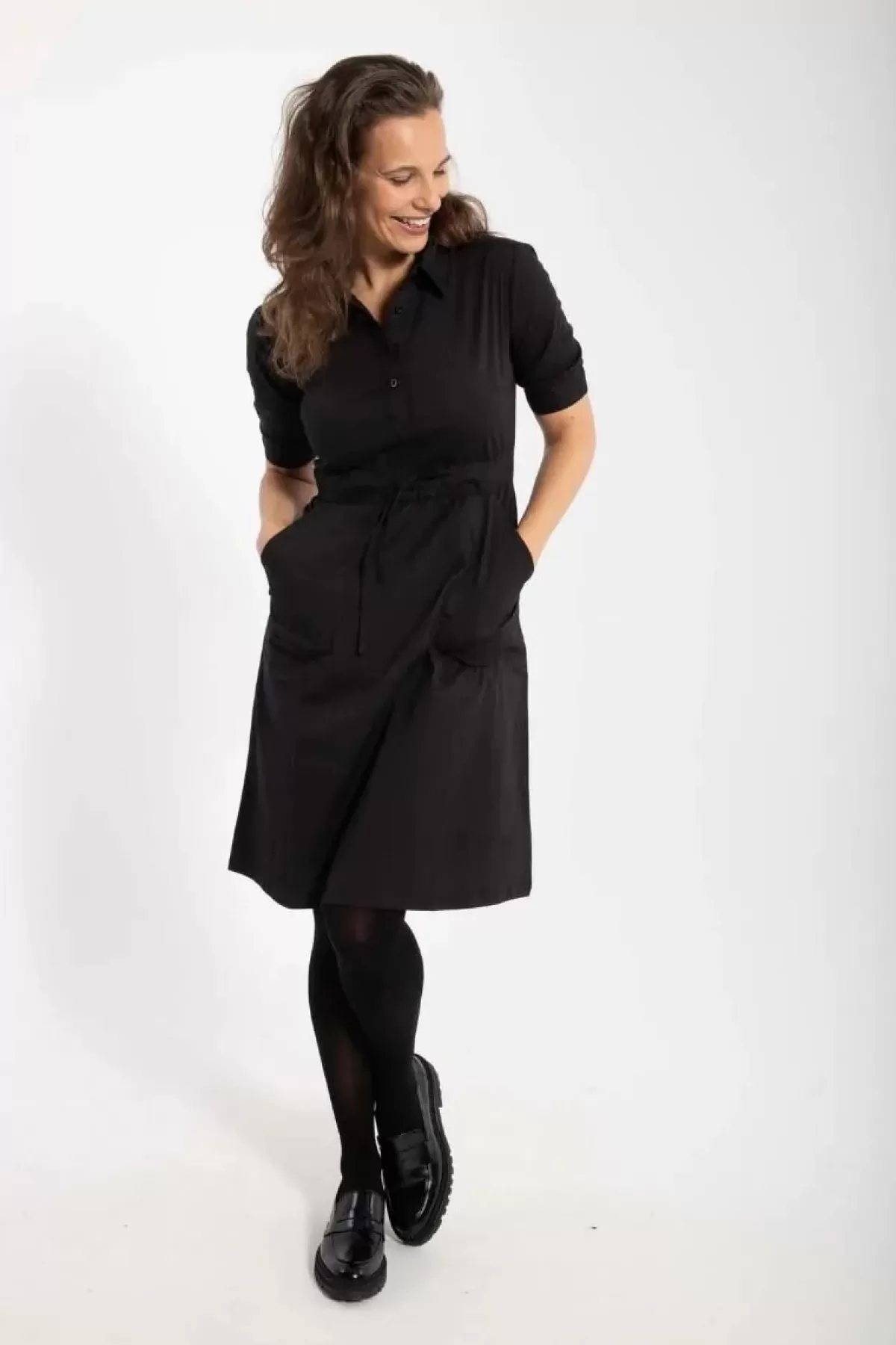 Dame Danefæ Danesusanne Poplin Dress Black